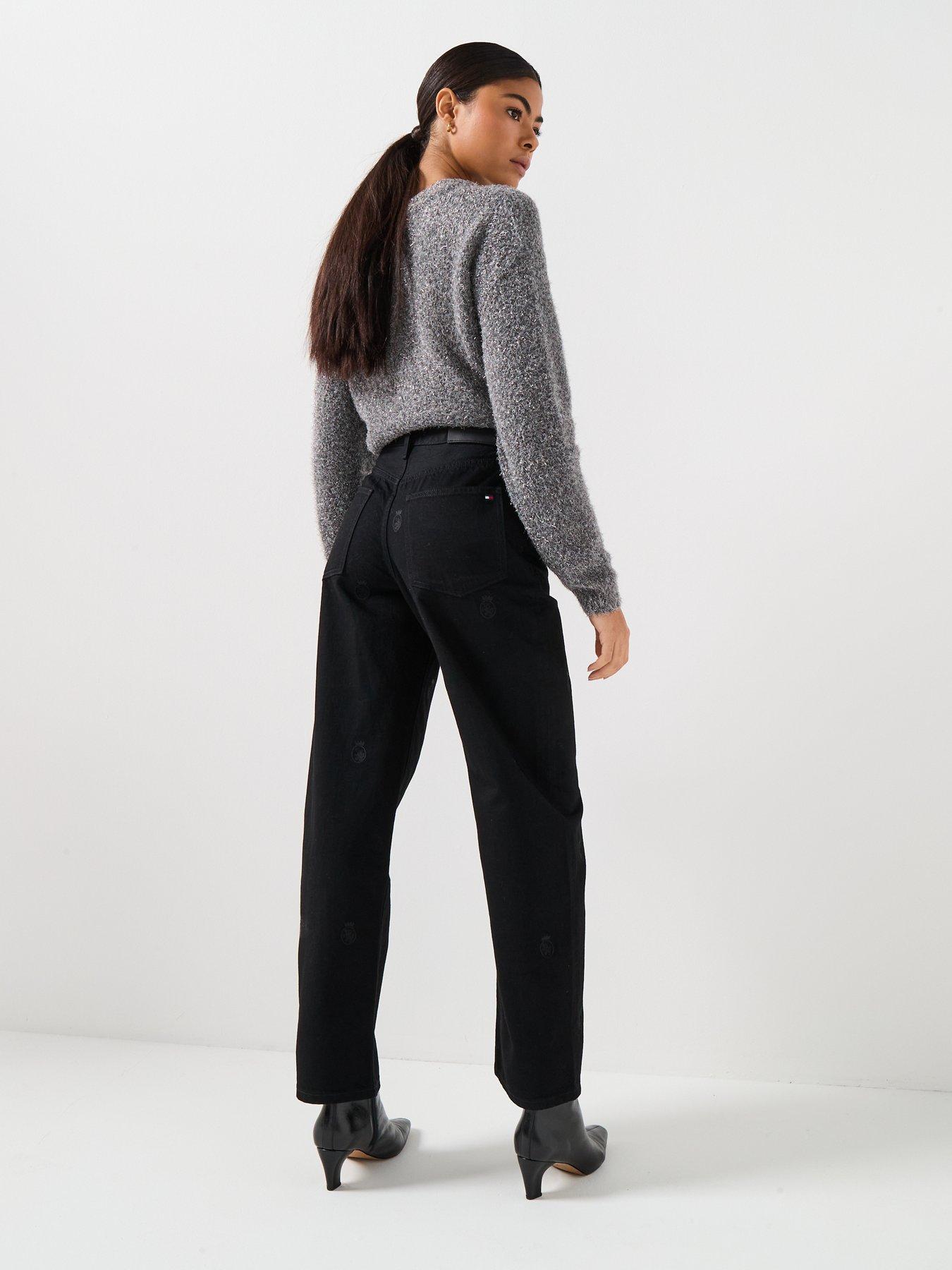 Image 6 of 6 of Tommy Hilfiger Crest Barrel Jeans - Black