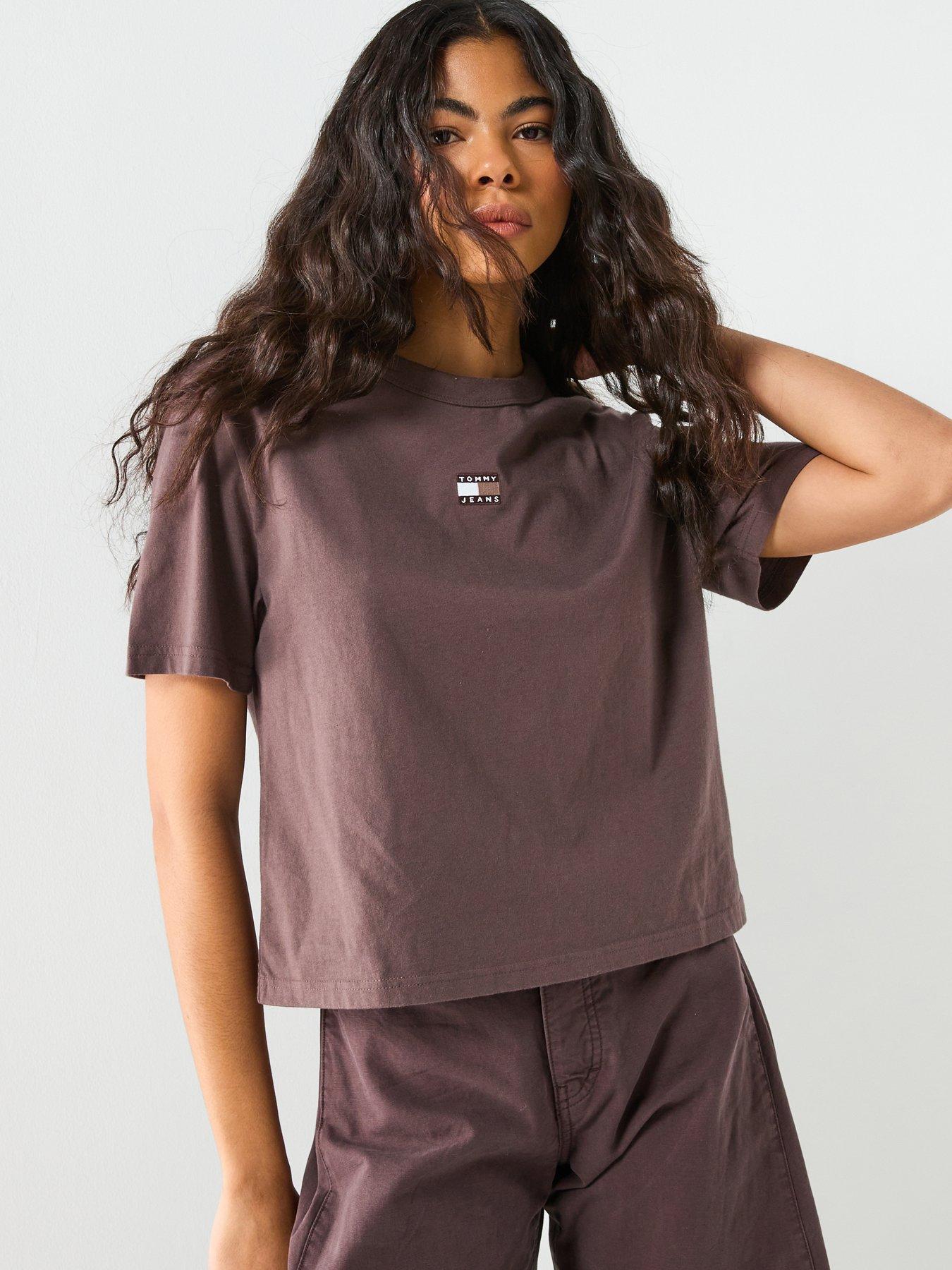 Tommy Jeans Boxy T-Shirt - Black Walnut