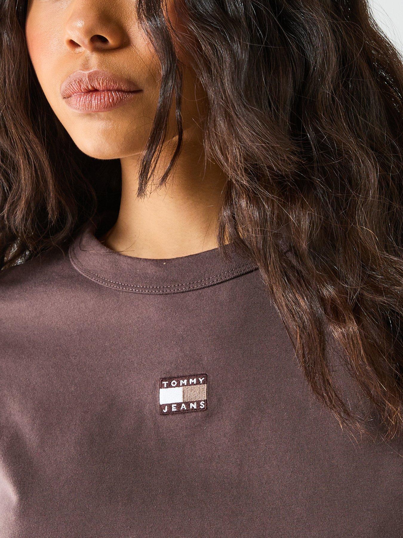  image of tommy-jeans-boxy-t-shirt-black-walnut