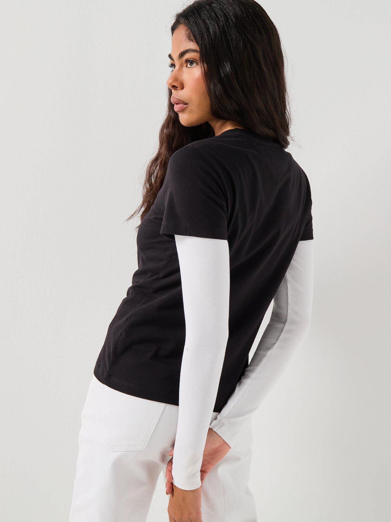 stillFront image of tommy-jeans-logo-flag-t-shirt-black