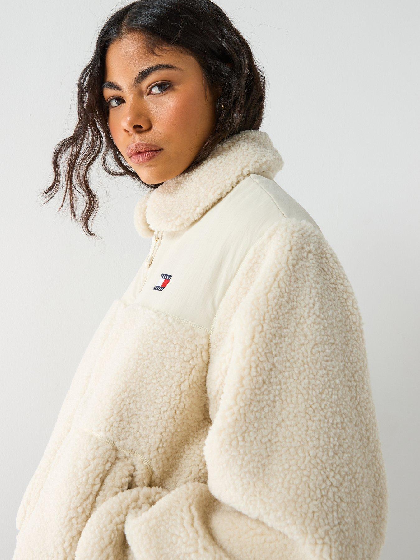  image of tommy-jeans-teddy-jacket-ancient-white