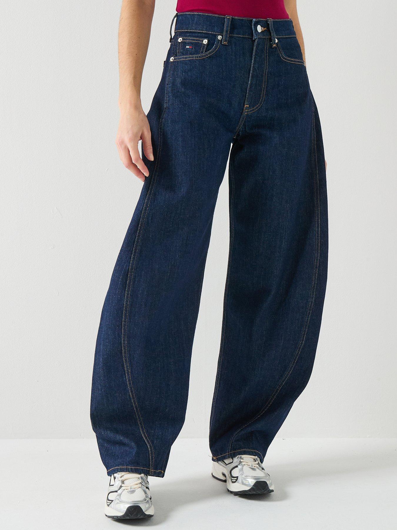 Tommy Jeans Ella Mid Rise Barrel Jean - Denim Dark