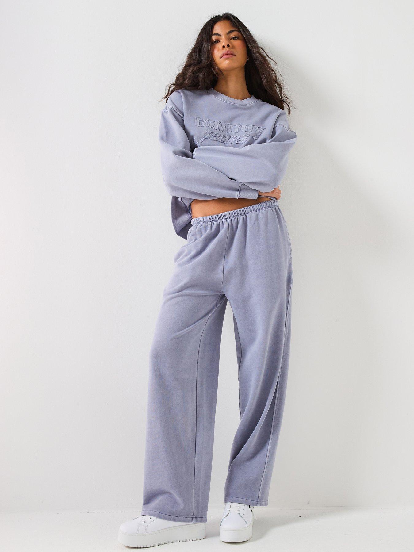 Tommy Jeans Wide Leg Sweatpants - Periwinkle Dusk