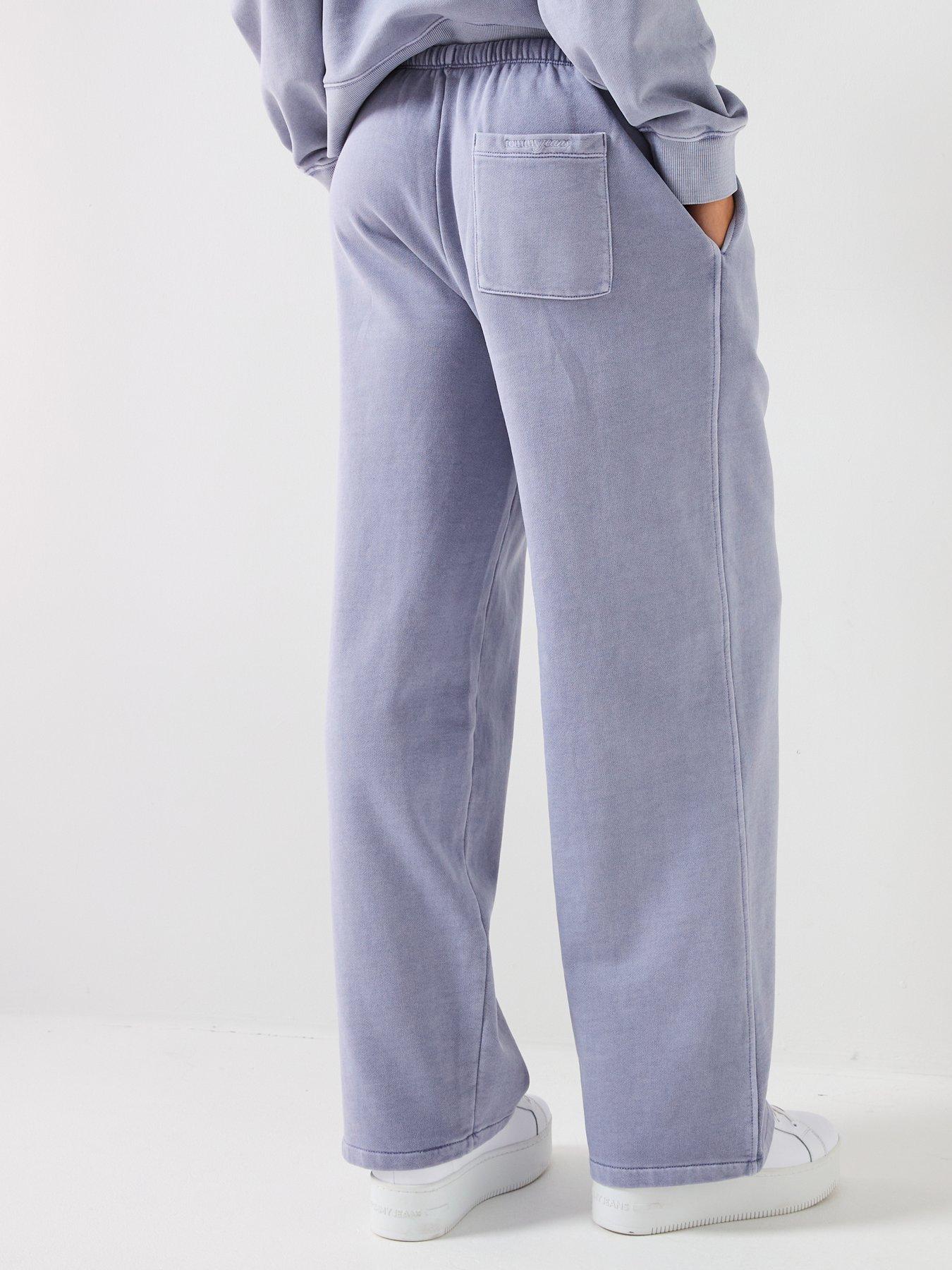 stillFront image of tommy-jeans-wide-leg-sweatpants-periwinkle-dusk