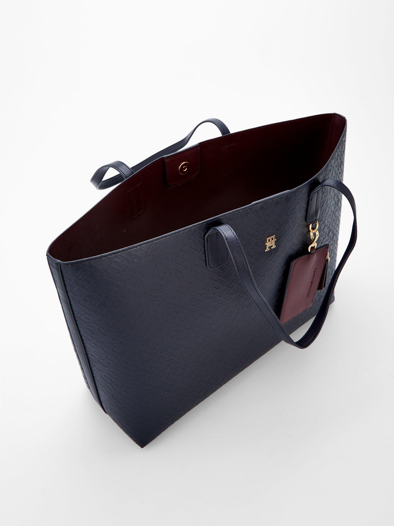 Image 2 of 4 of Tommy Hilfiger Icon Tote Monogram Bag - Space Blue