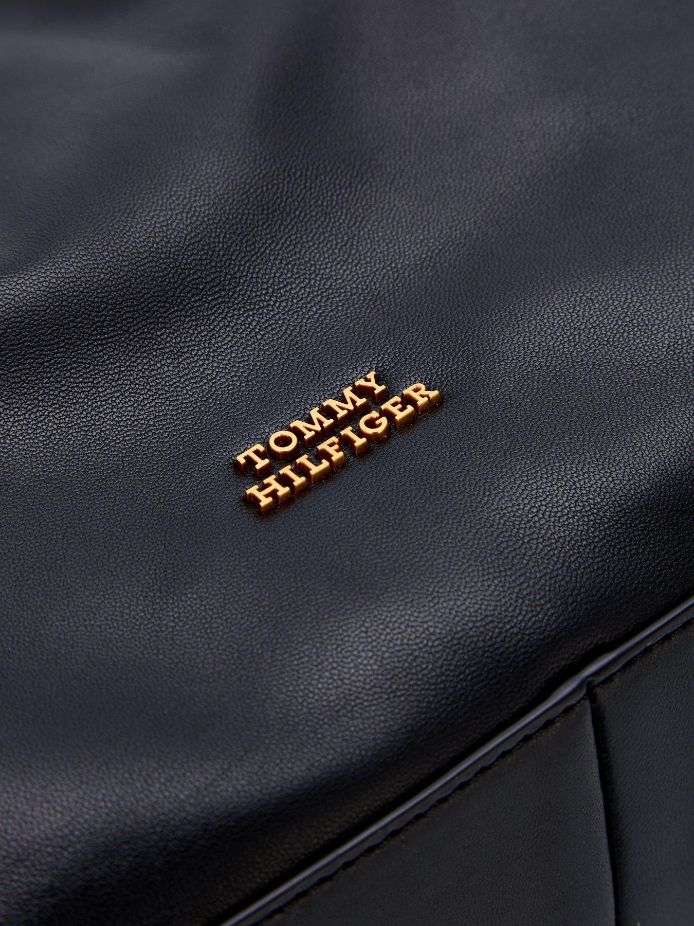 Image 3 of 4 of Tommy Hilfiger Soft Leather Tote - Black