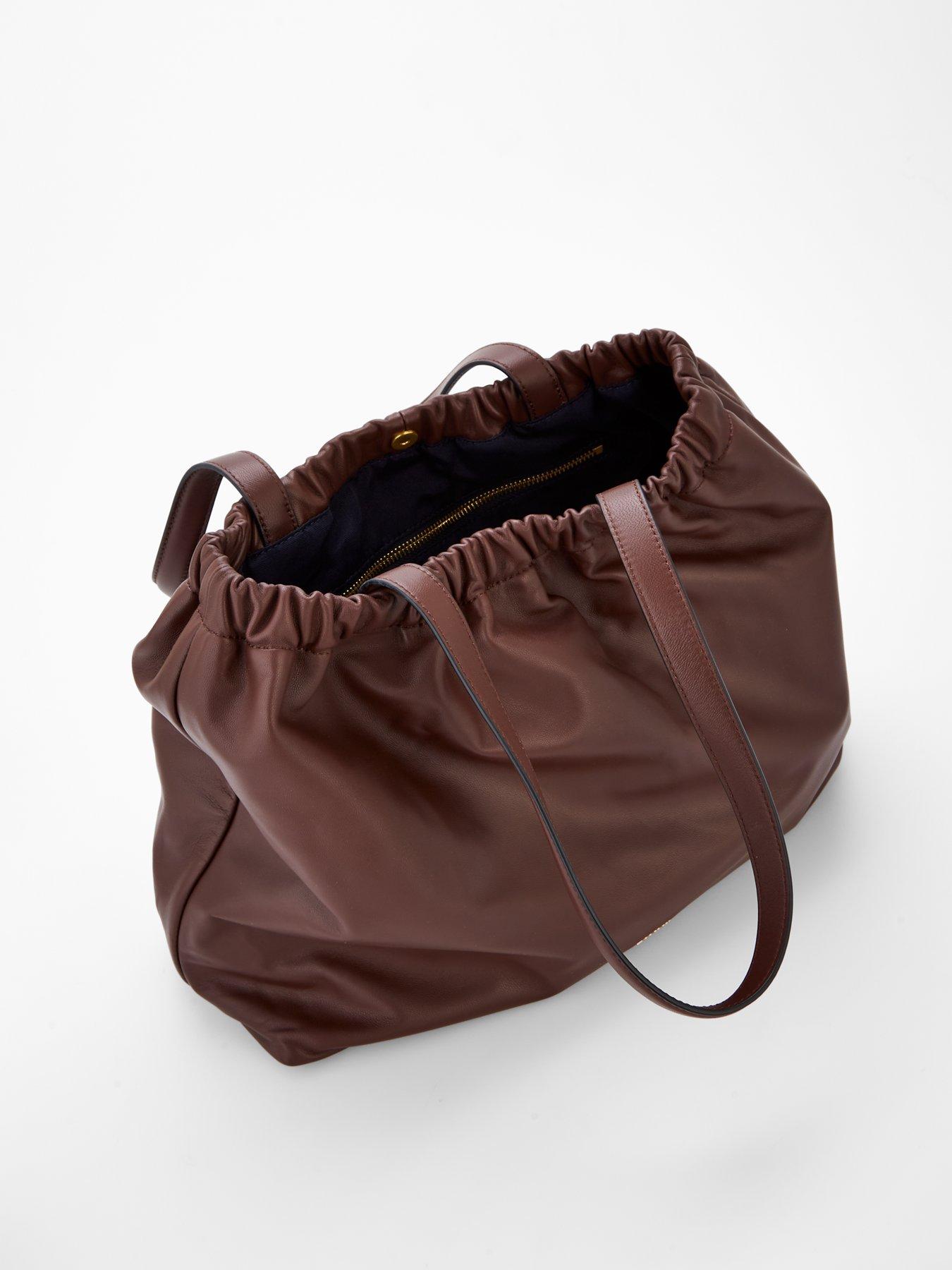 Image 2 of 4 of Tommy Hilfiger Soft Leather Tote - Brown