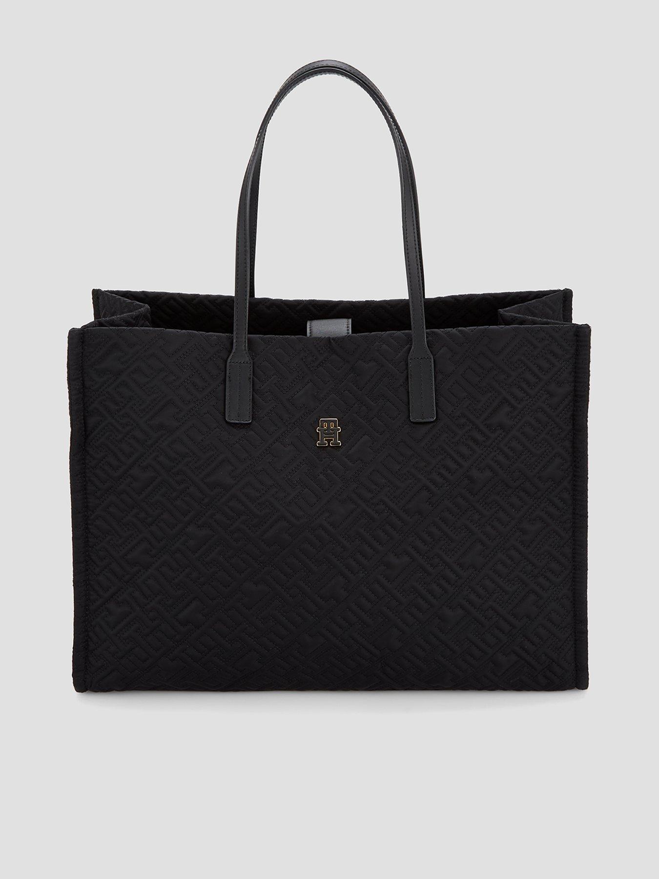Image 1 of 4 of Tommy Hilfiger City Tote Monogram Bag - Black
