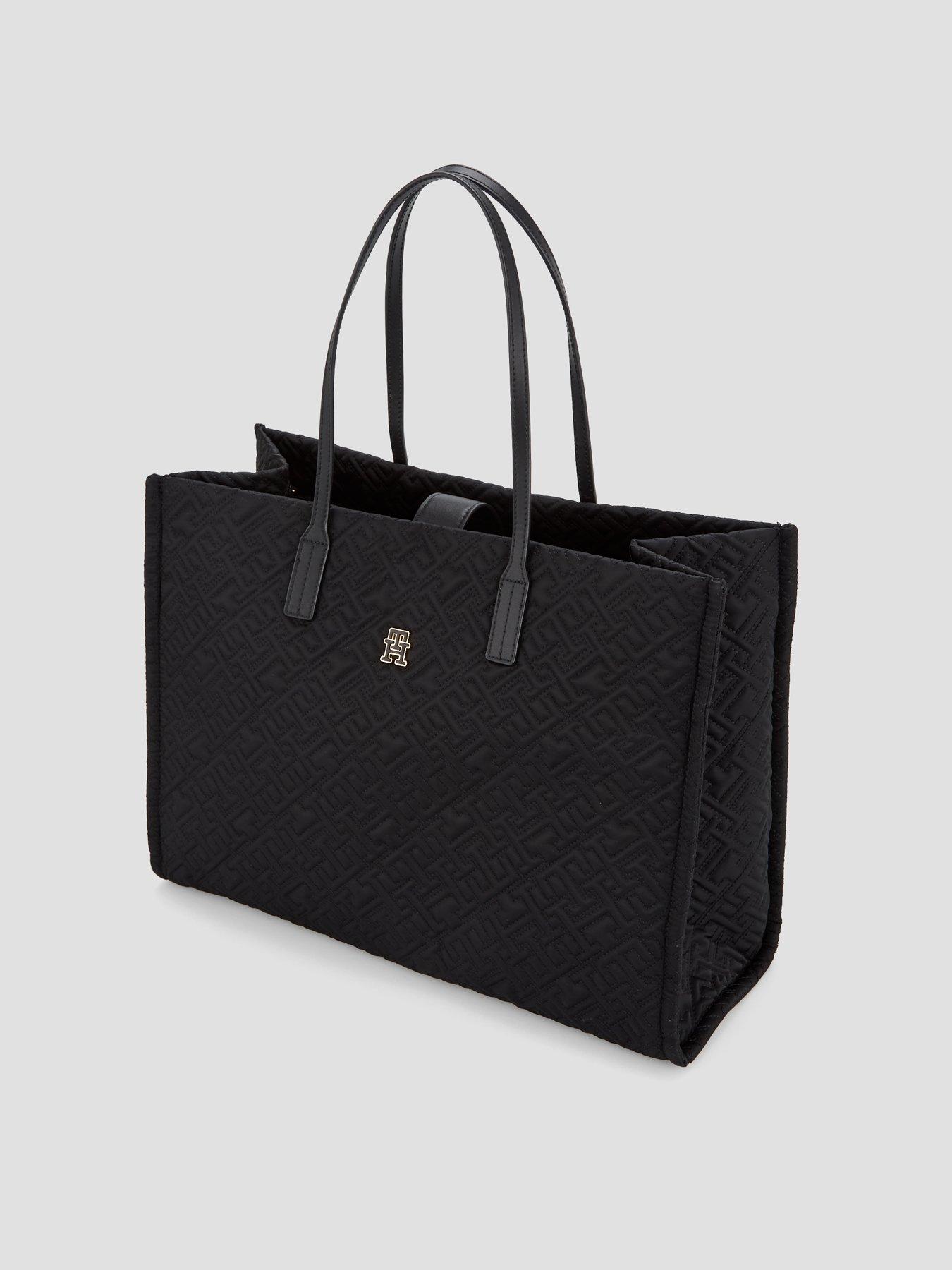 Image 2 of 4 of Tommy Hilfiger City Tote Monogram Bag - Black