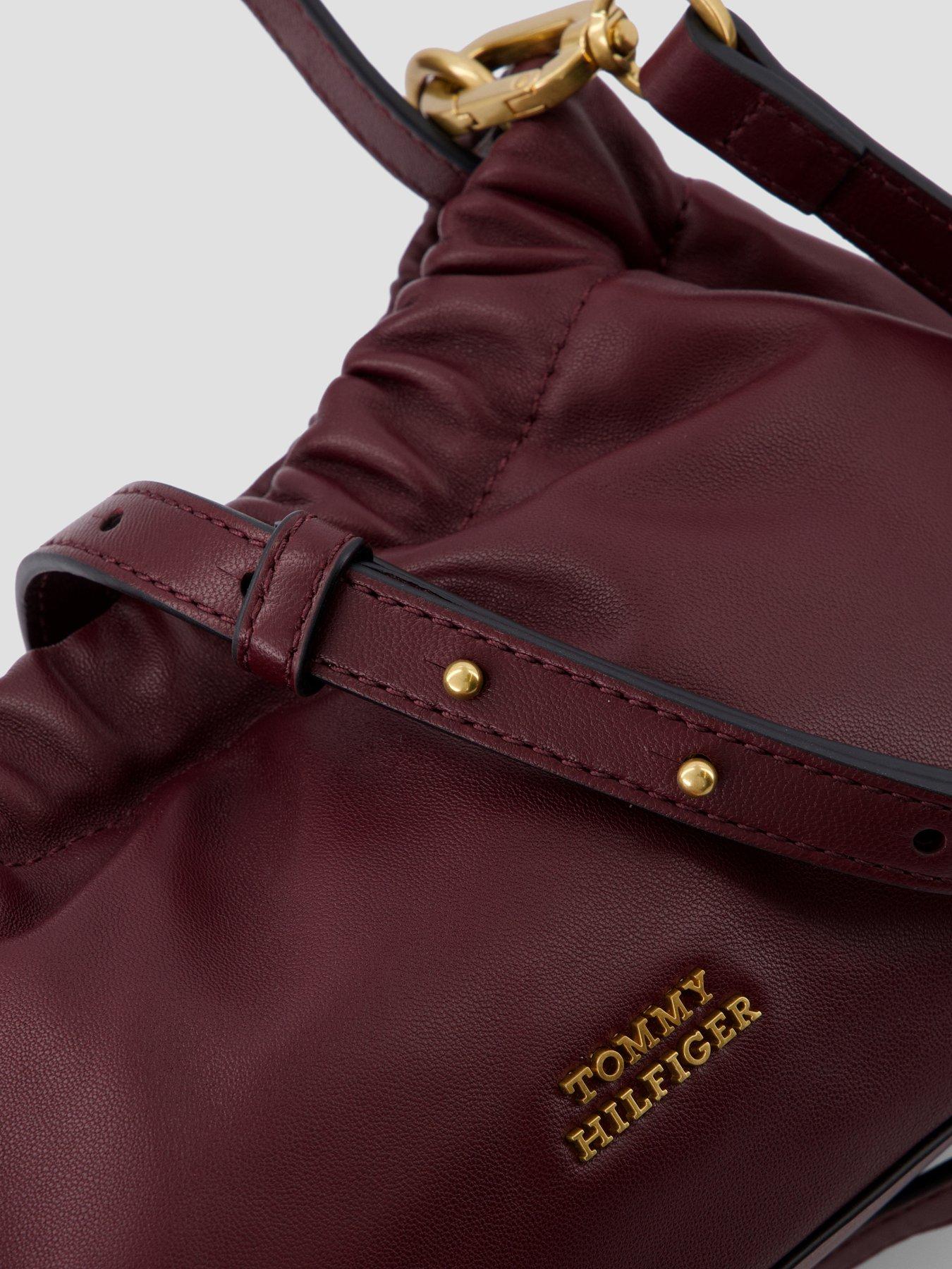 Image 3 of 4 of Tommy Hilfiger Soft Leather Mini Crossover Bag - Marzemino