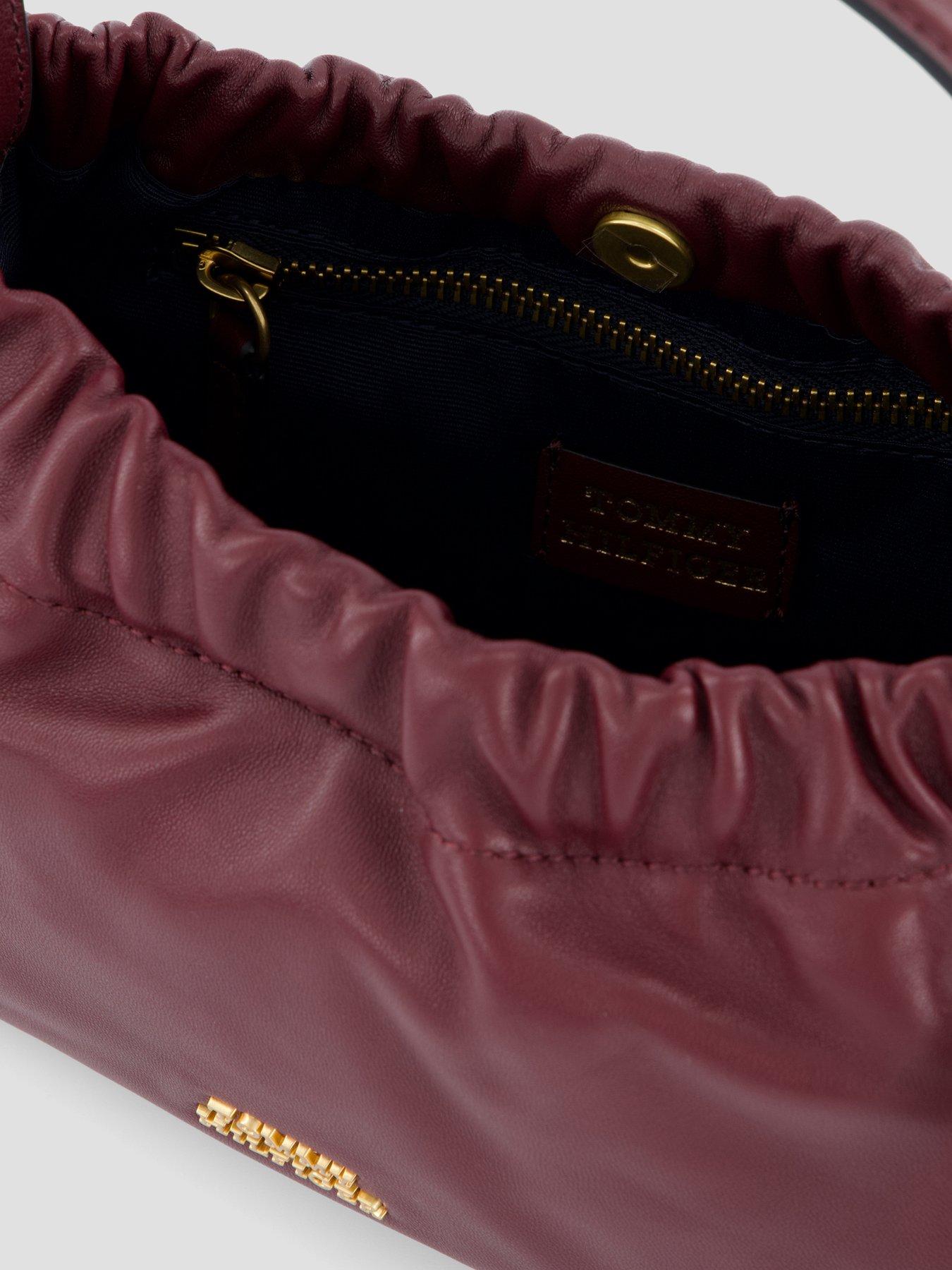 Image 4 of 4 of Tommy Hilfiger Soft Leather Mini Crossover Bag - Marzemino
