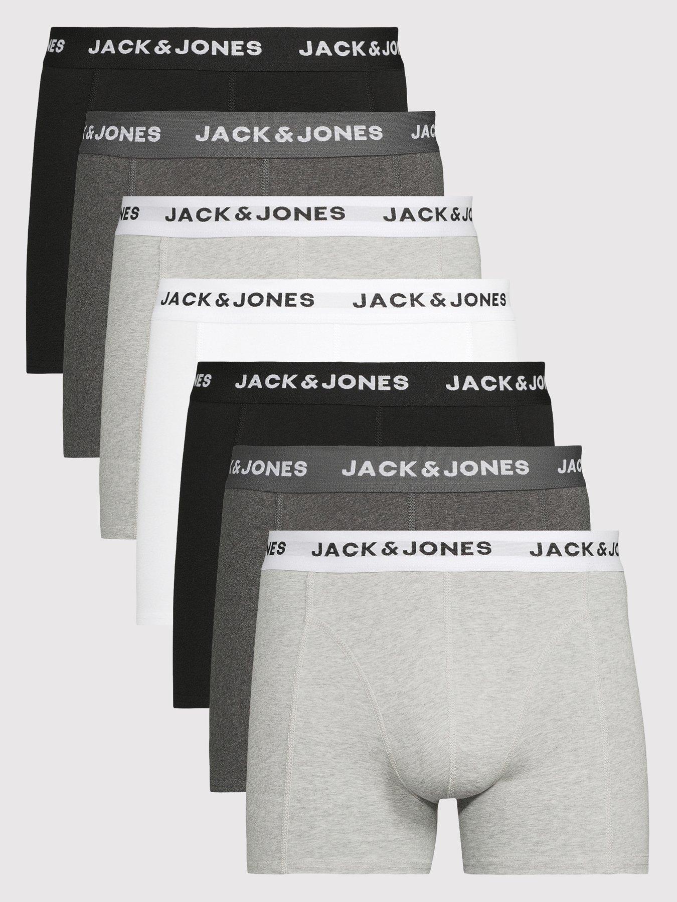 Image 1 of 3 of Jack & Jones Solid Trunks 7 Pack - Multi