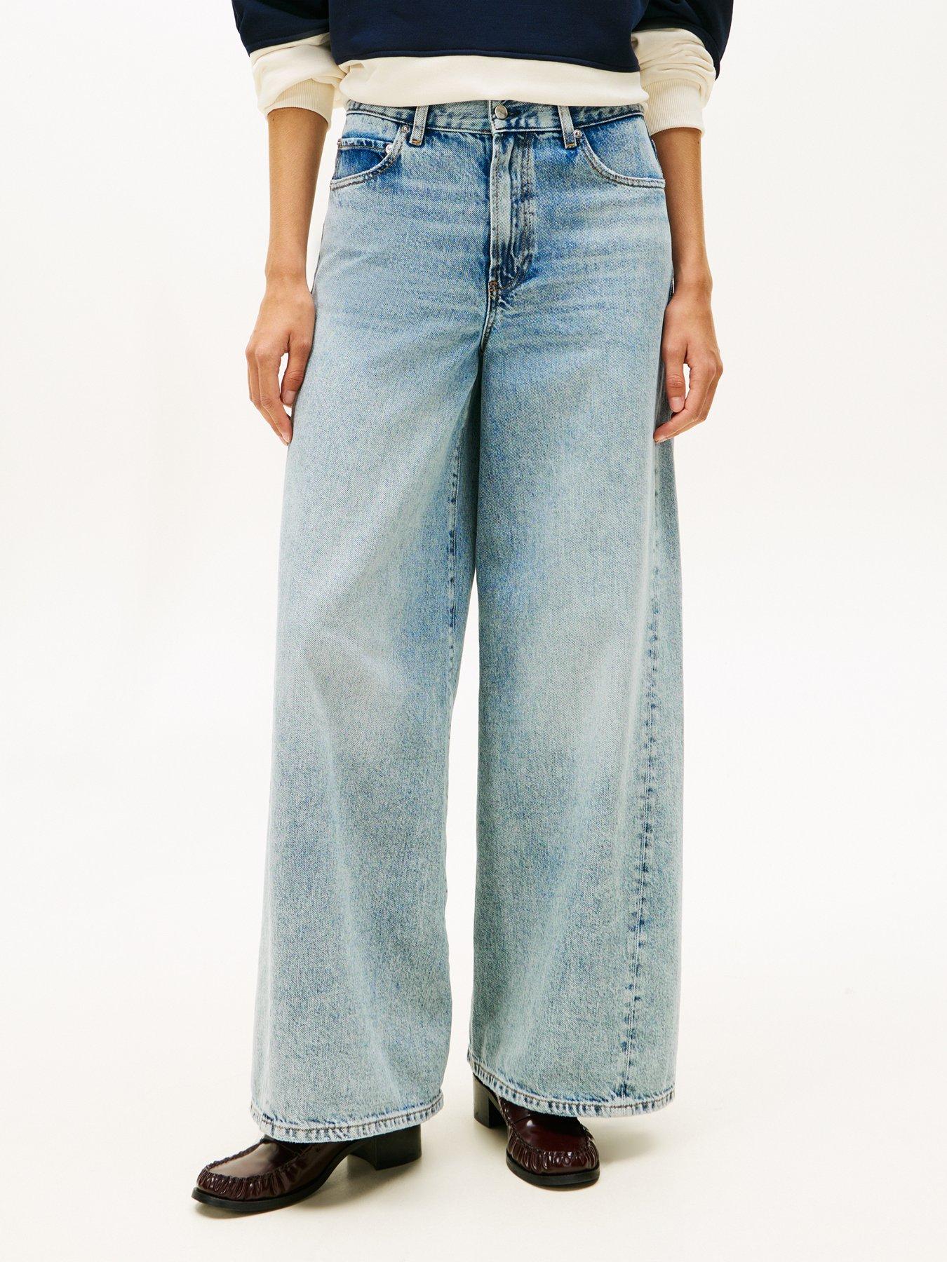 Tommy Hilfiger Glis 70's Wide Leg High Waisted Jeans - Blue
