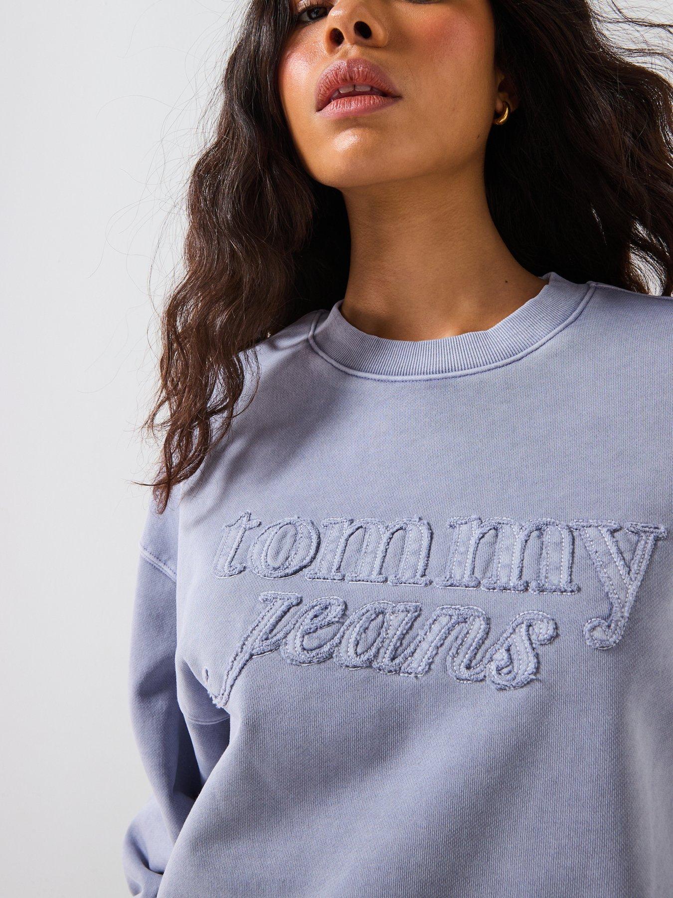 Image 6 of 6 of Tommy Jeans Crew Boxy Top - Periwinkle Dusk