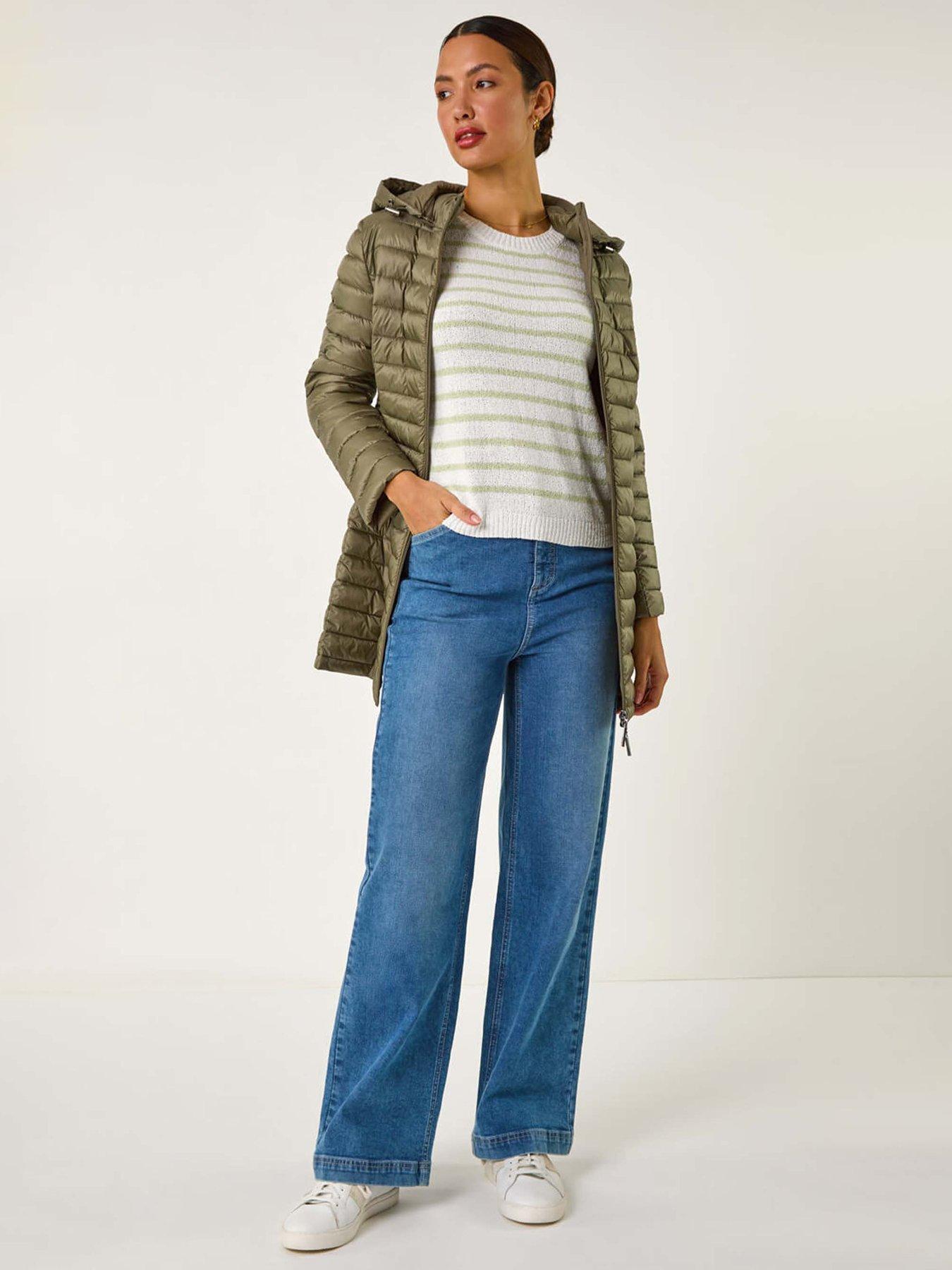 Image 3 of 5 of Roman Padded Hooded Coat - Khaki
