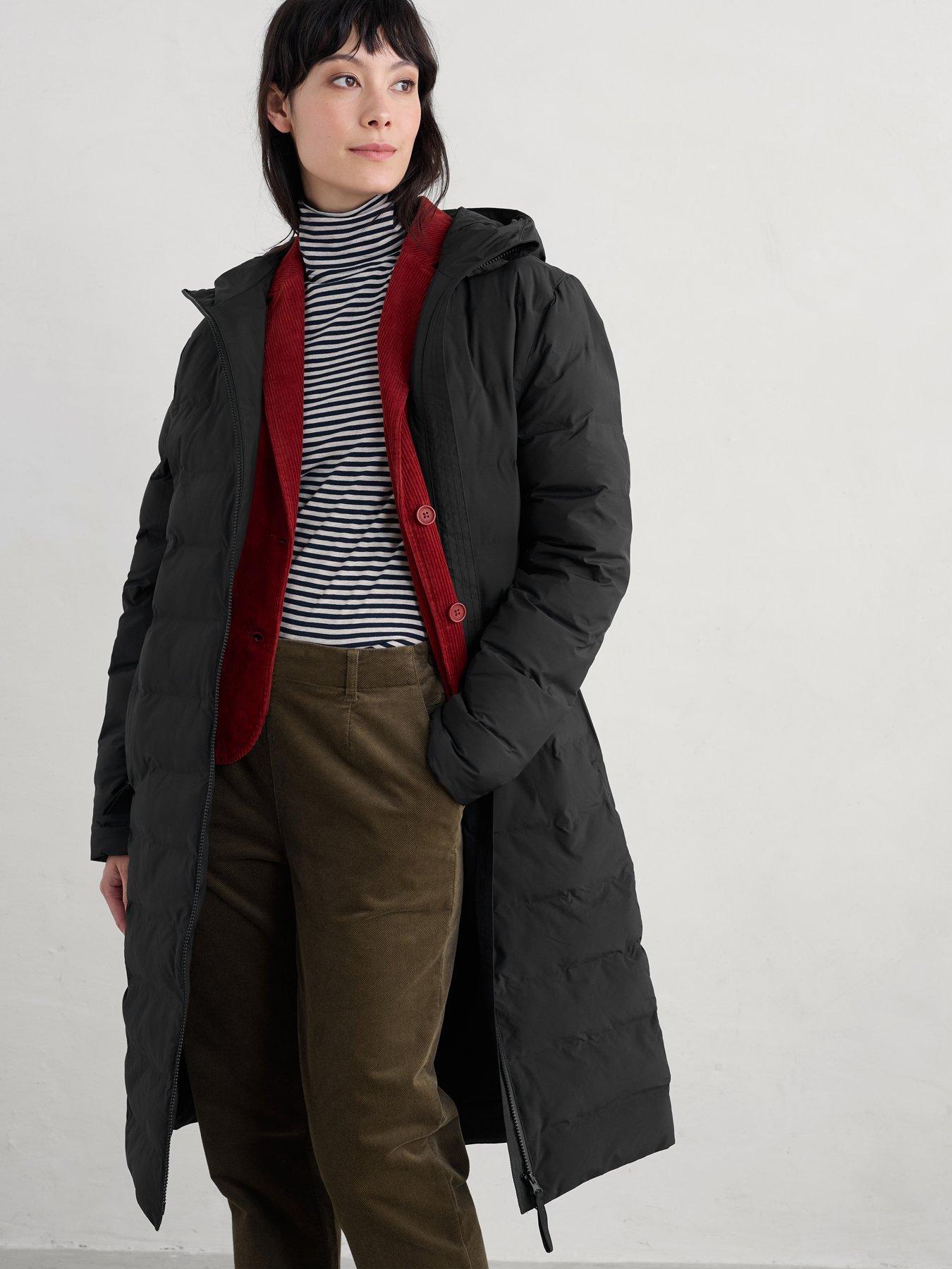 Image 1 of 5 of Seasalt Cornwall Keser Coat - Black