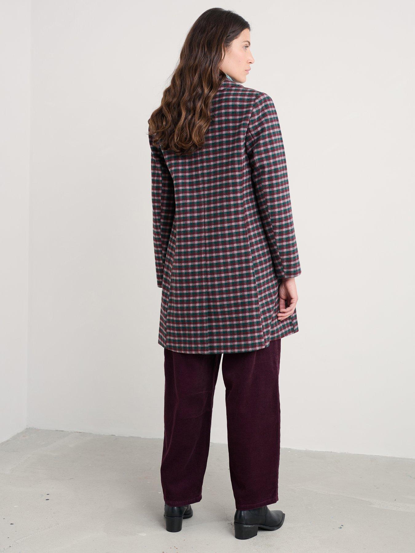 Image 2 of 5 of Seasalt Cornwall Wood Cabin Coat Cursyway Dark Forage - Pink