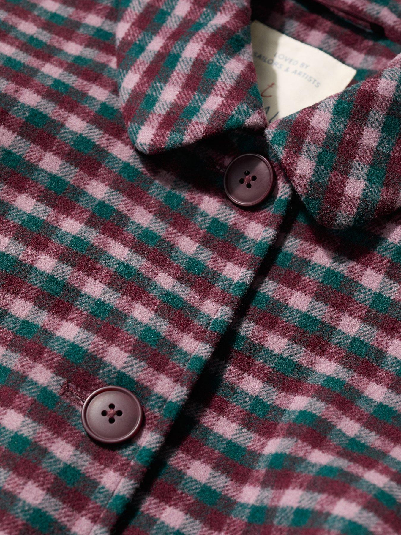 Image 4 of 5 of Seasalt Cornwall Wood Cabin Coat Cursyway Dark Forage - Pink