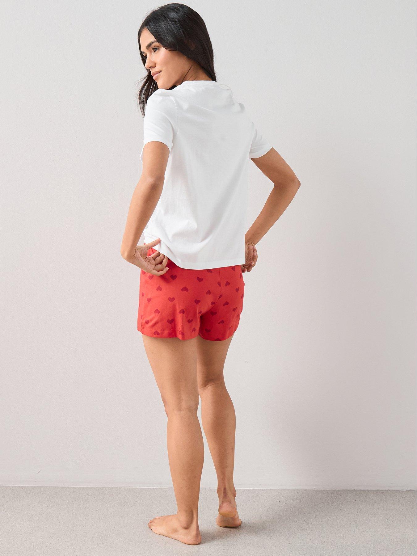  image of the-very-collection-minnie-mouse-cherry-short-pyjamas-red