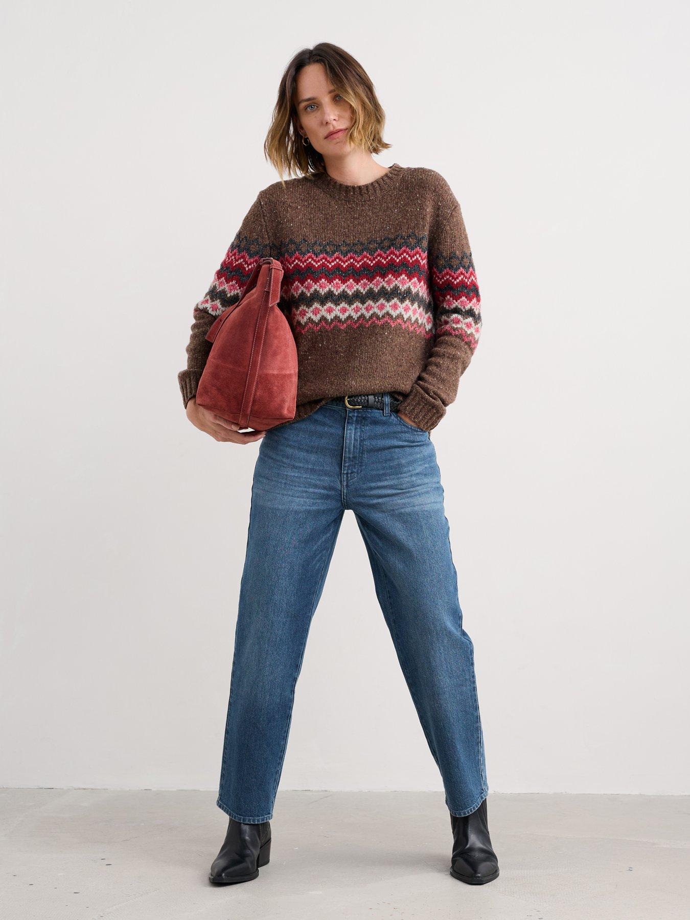 Image 3 of 5 of Seasalt Cornwall Golden Light Jumper Sonata Gully Sail Mix - Red
