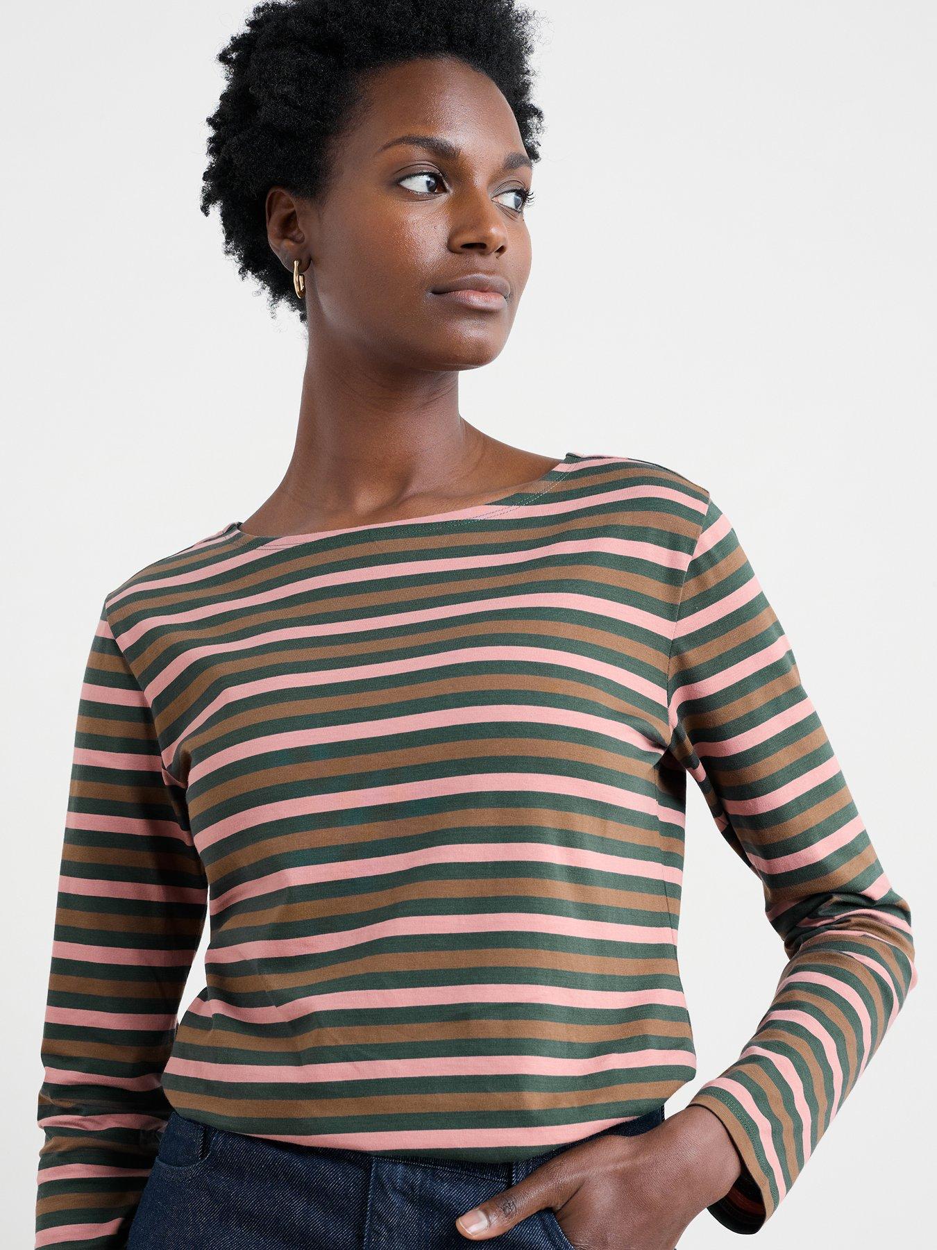 Seasalt Cornwall Sailor Shirt Duet Mini Cornish Coppice - Pink