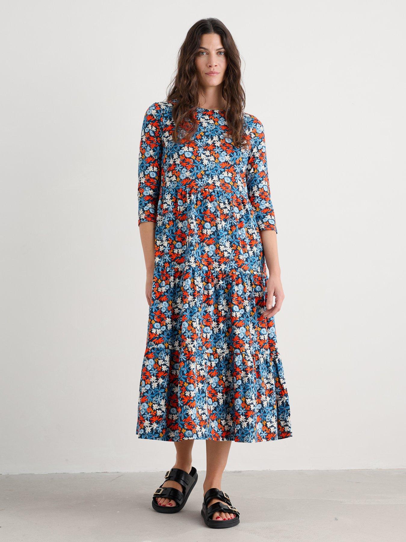 Seasalt Cornwall Garden Maritime Dress - Multi