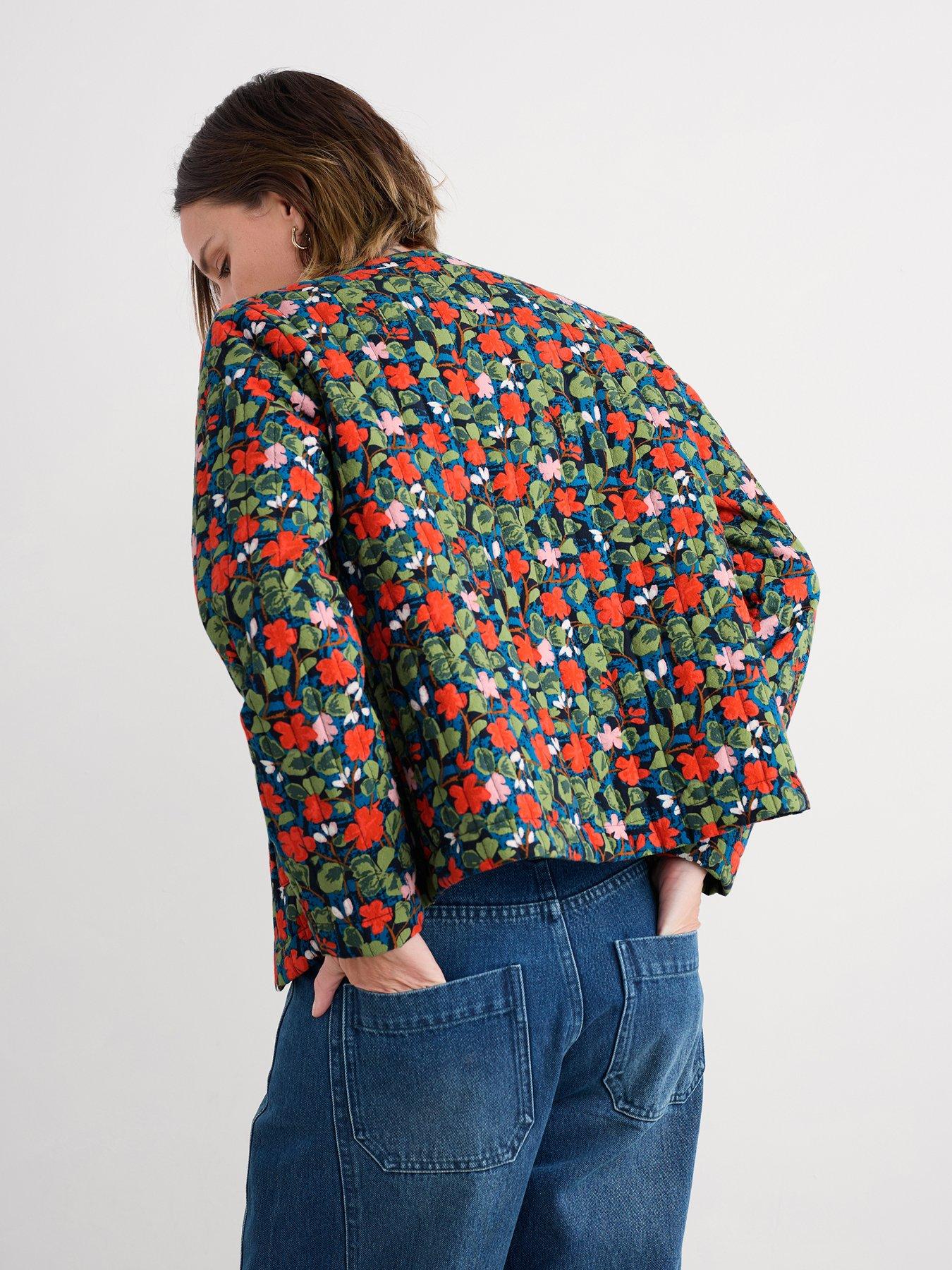 Image 2 of 5 of Seasalt Cornwall Floral Print Quilted Jacket - Multi