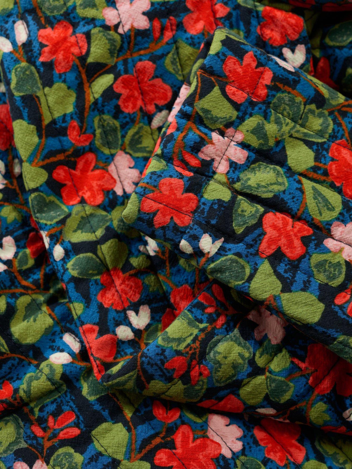 Image 4 of 5 of Seasalt Cornwall Floral Print Quilted Jacket - Multi