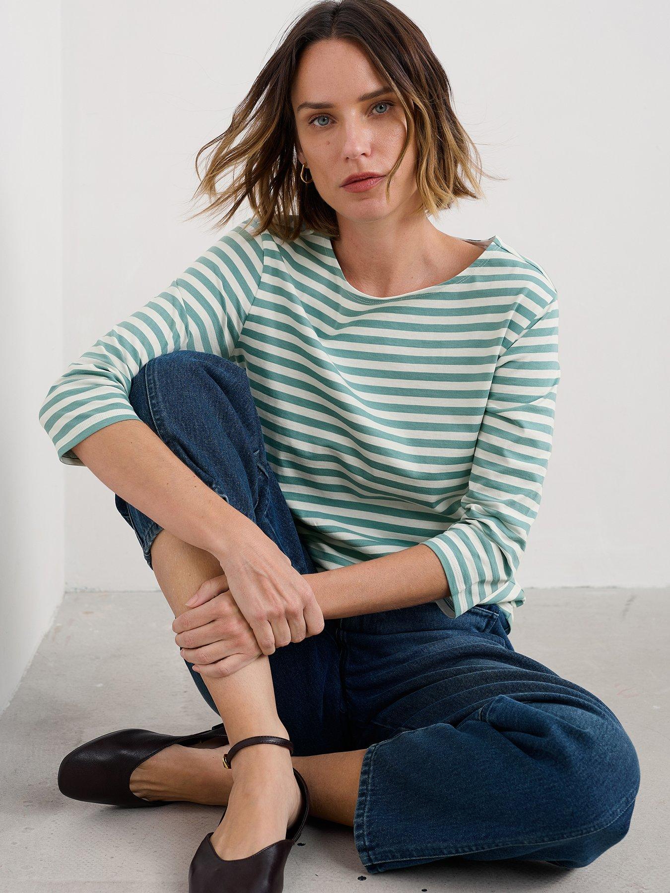 Seasalt Cornwall Sailor Top - Green