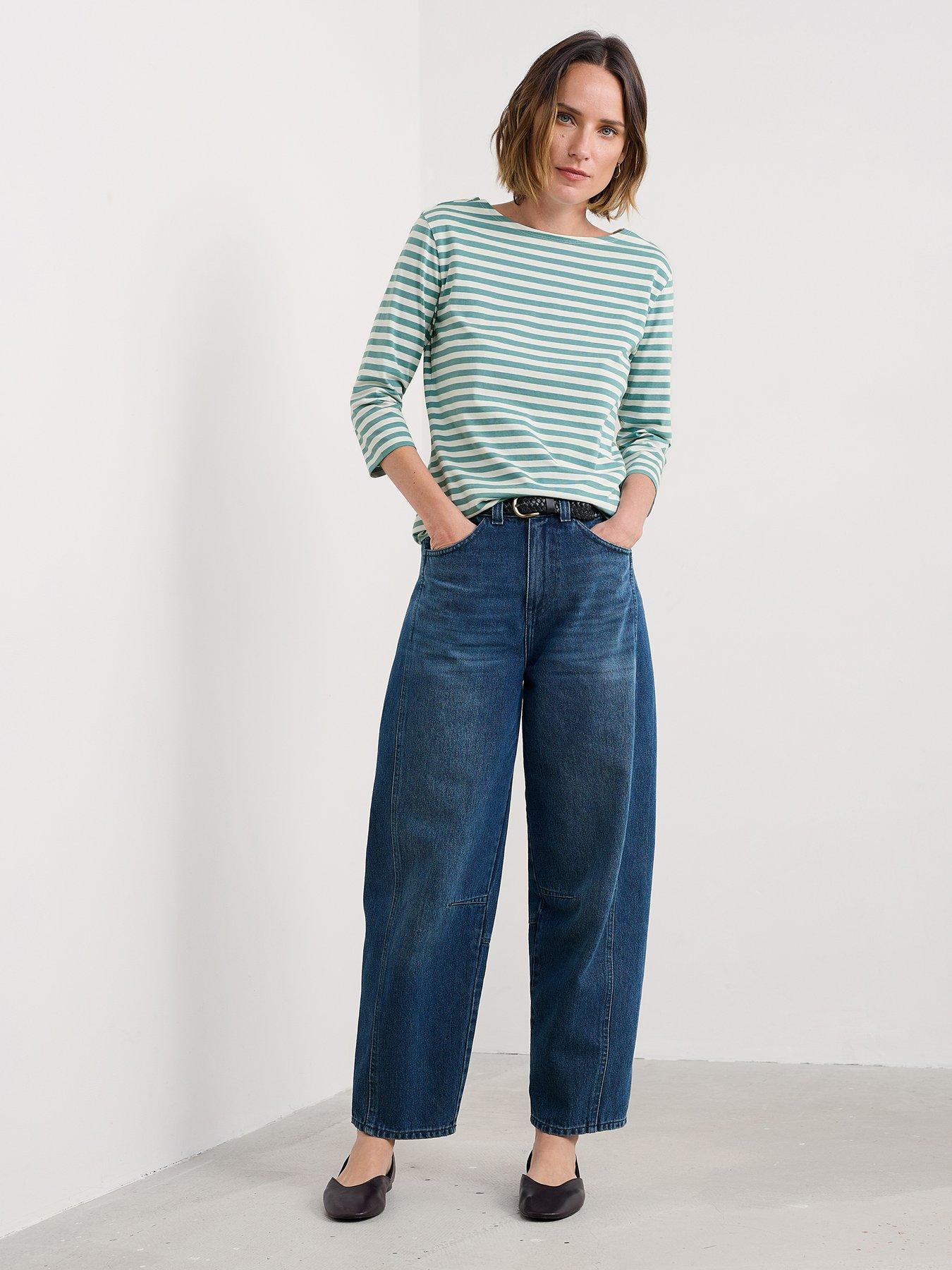 Image 3 of 5 of Seasalt Cornwall Sailor Top - Green