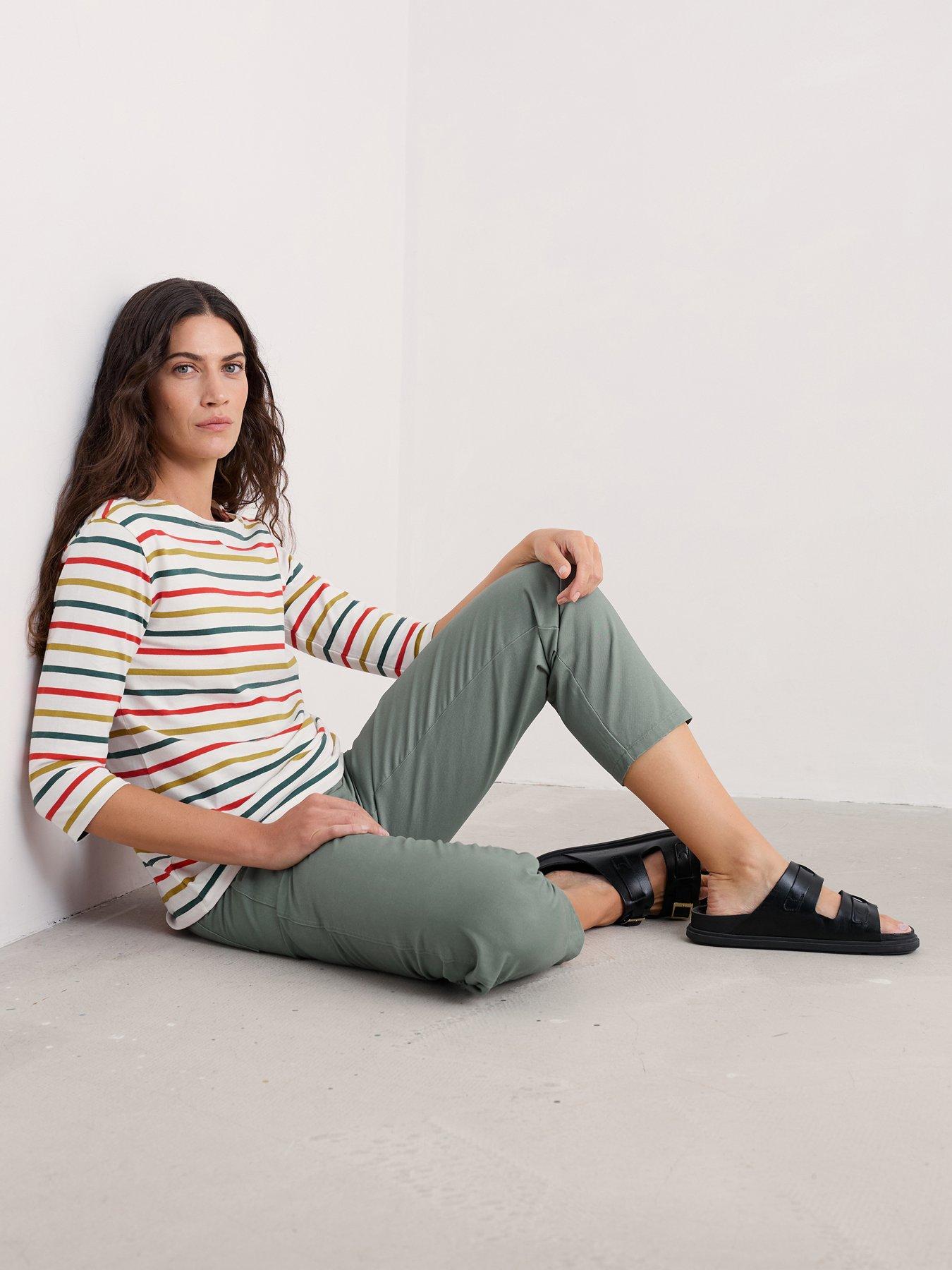 Image 3 of 5 of Seasalt Cornwall Sailor Top - Orange