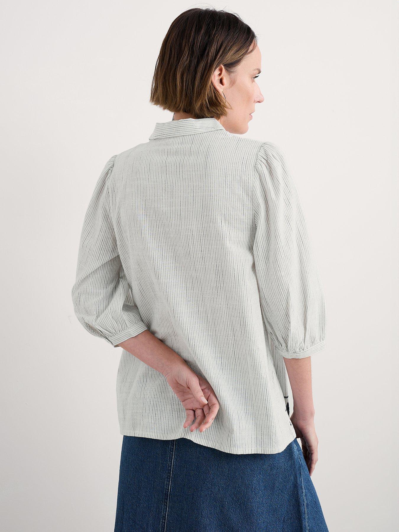Image 2 of 5 of Seasalt Cornwall Embroidered Blouse - White