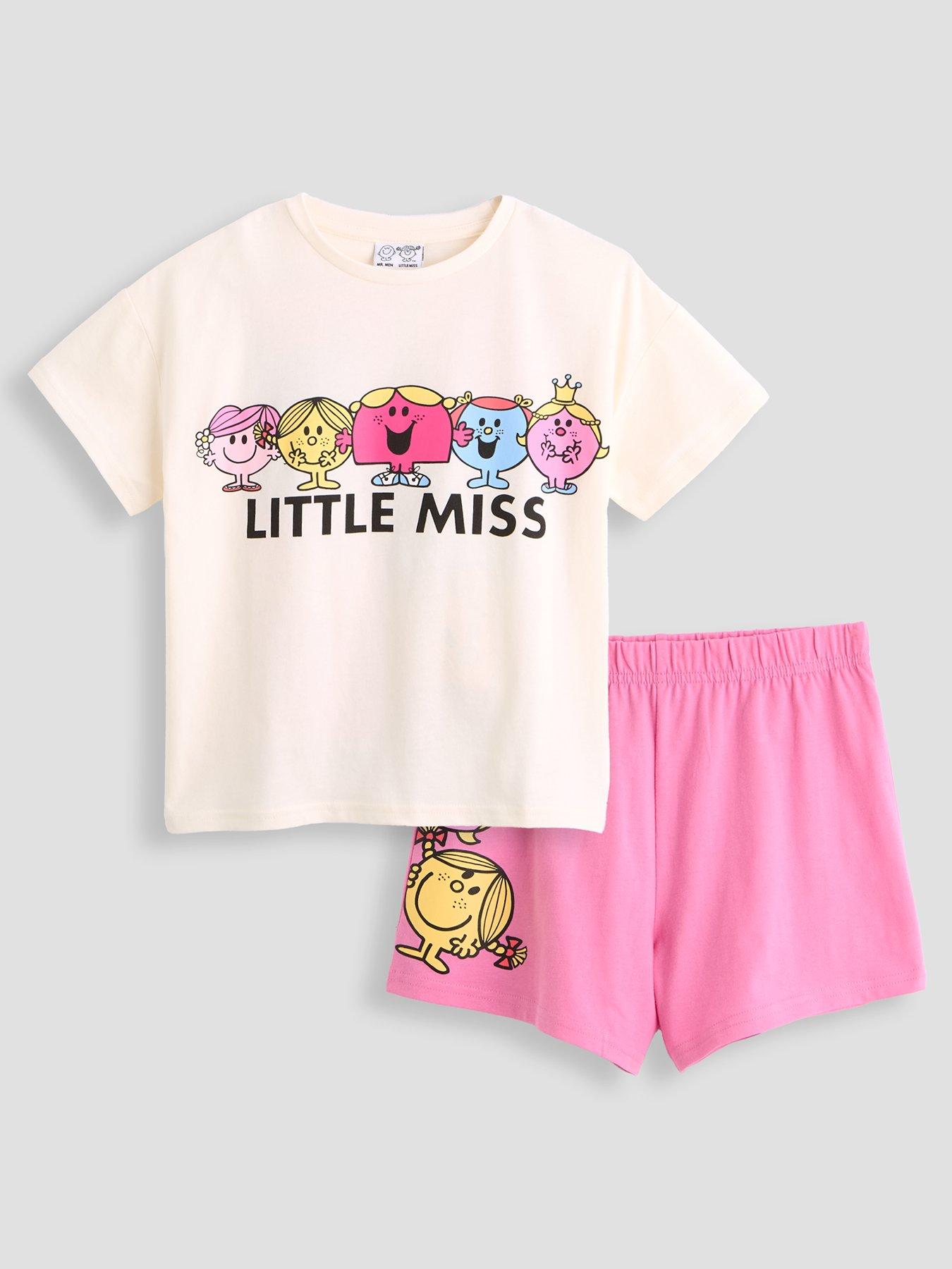 Image 1 of 5 of The Very Collection Little Miss Pyjamas - White/Pink