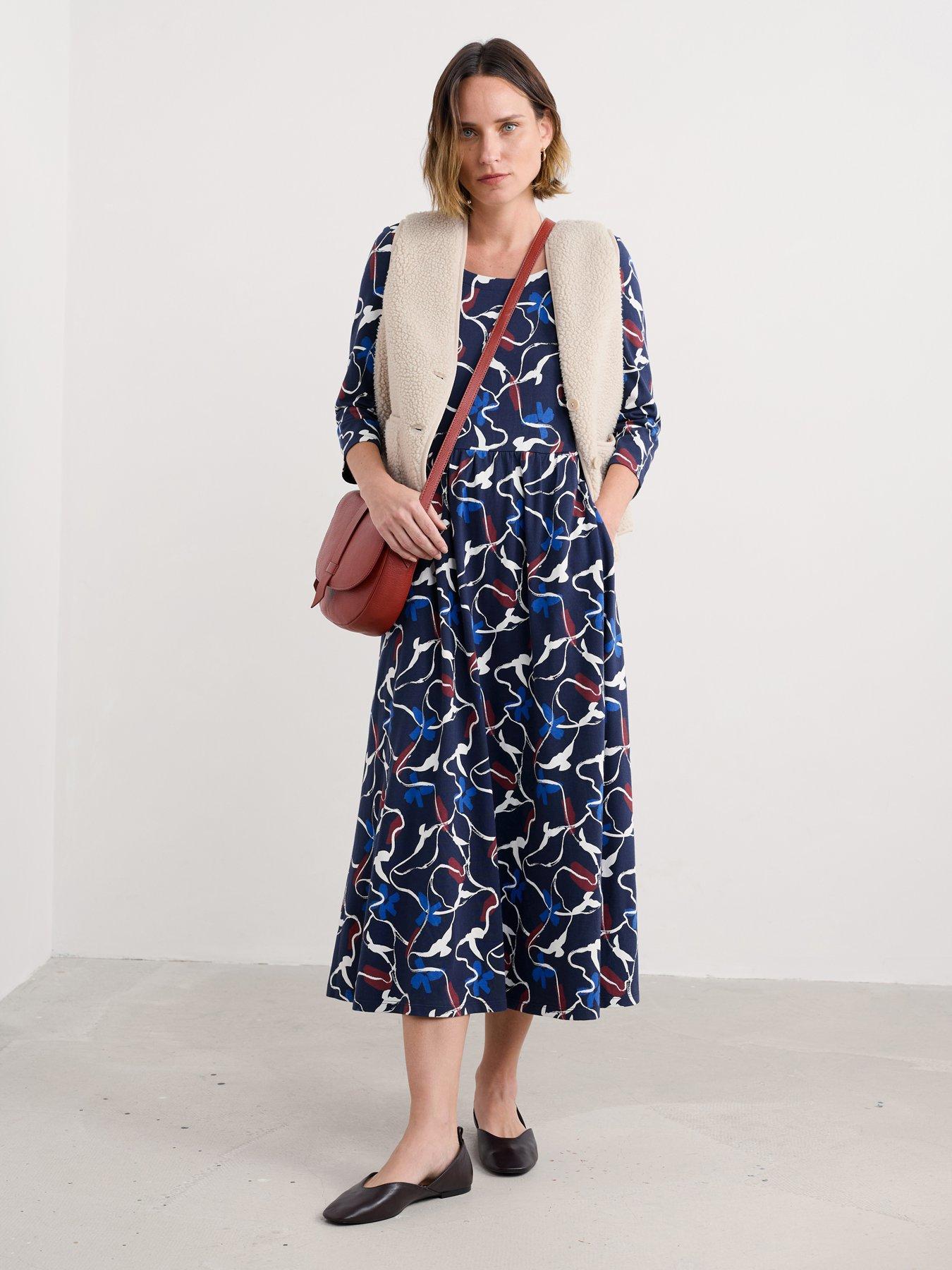  image of seasalt-cornwall-emily-dress-navy