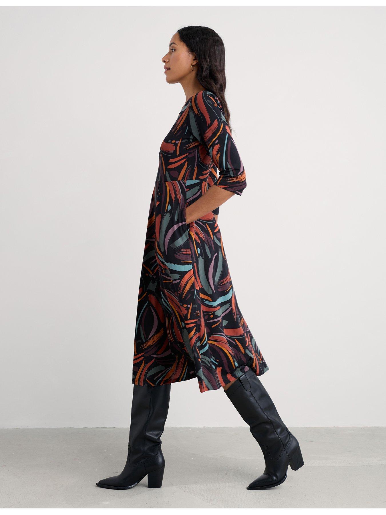  image of seasalt-cornwall-veronica-dress-dune-marks-onyx