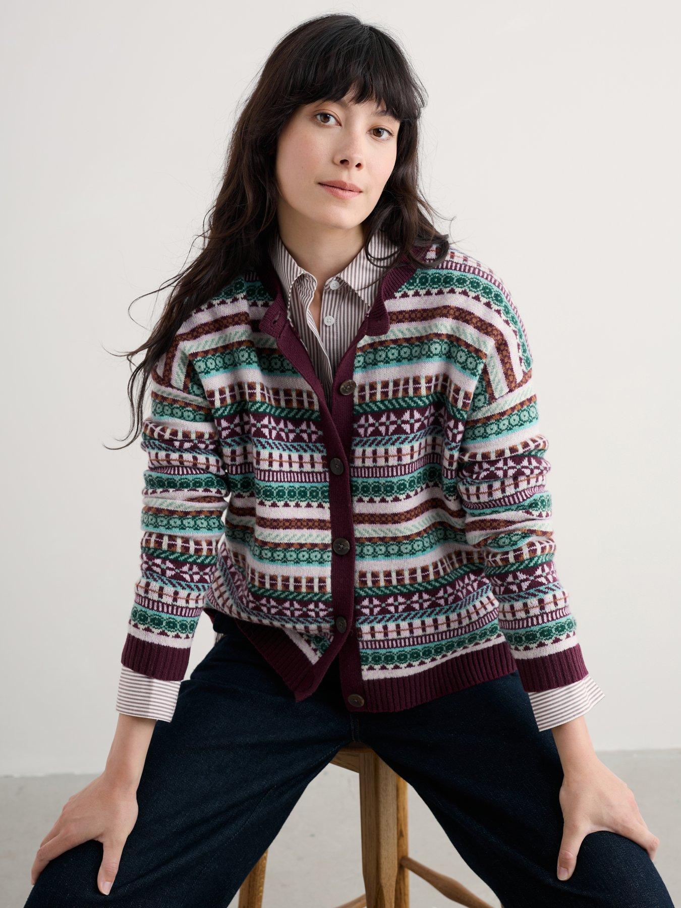 Seasalt Cornwall Copperhouse Cardigan - Float Sardine - Multi