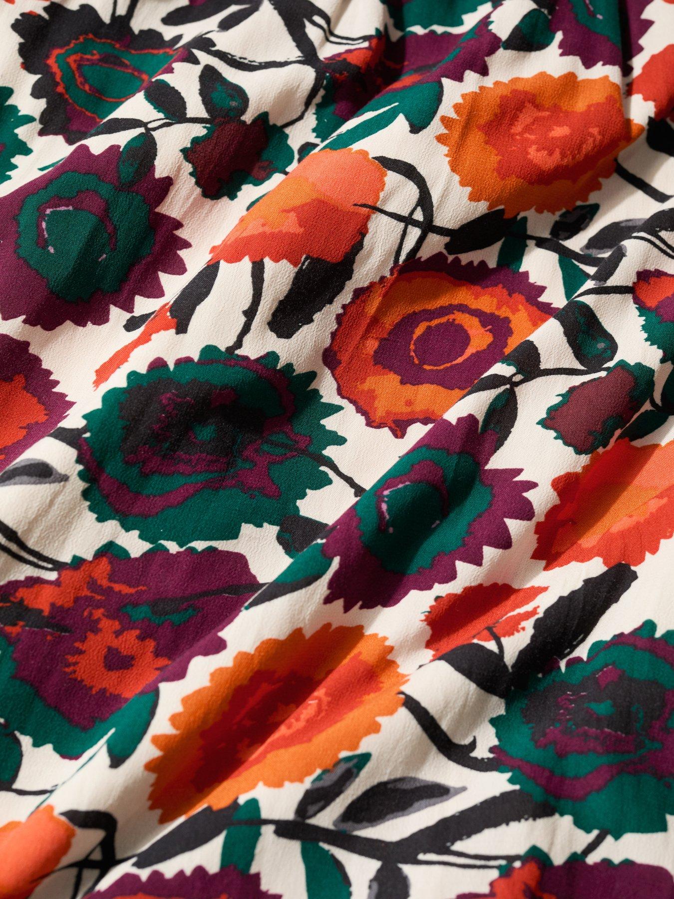  image of seasalt-cornwall-etta-dress-figurative-floral-aran