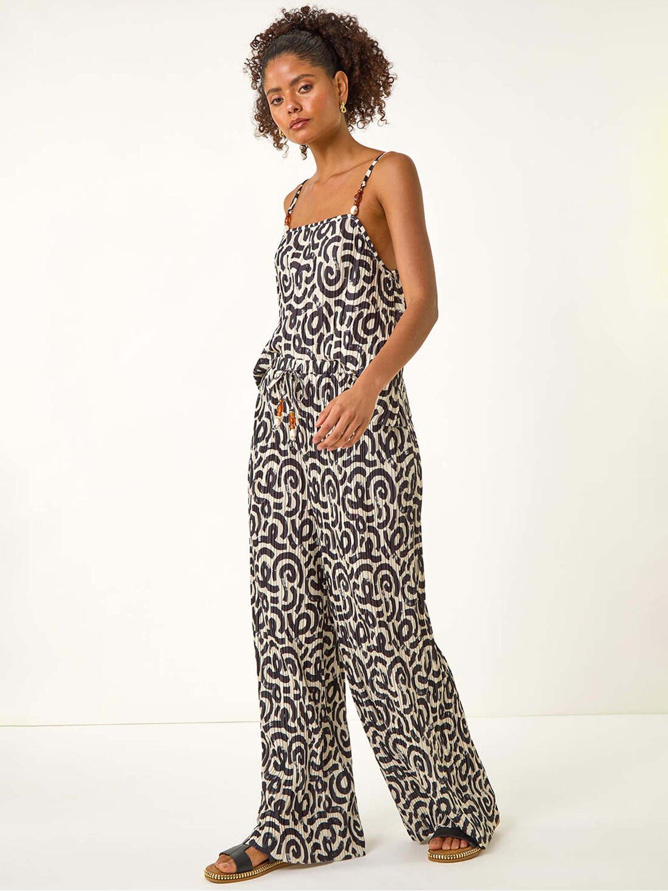Image 3 of 5 of Roman Dusk Wave Plisse Wide Leg Trouser - Ivory