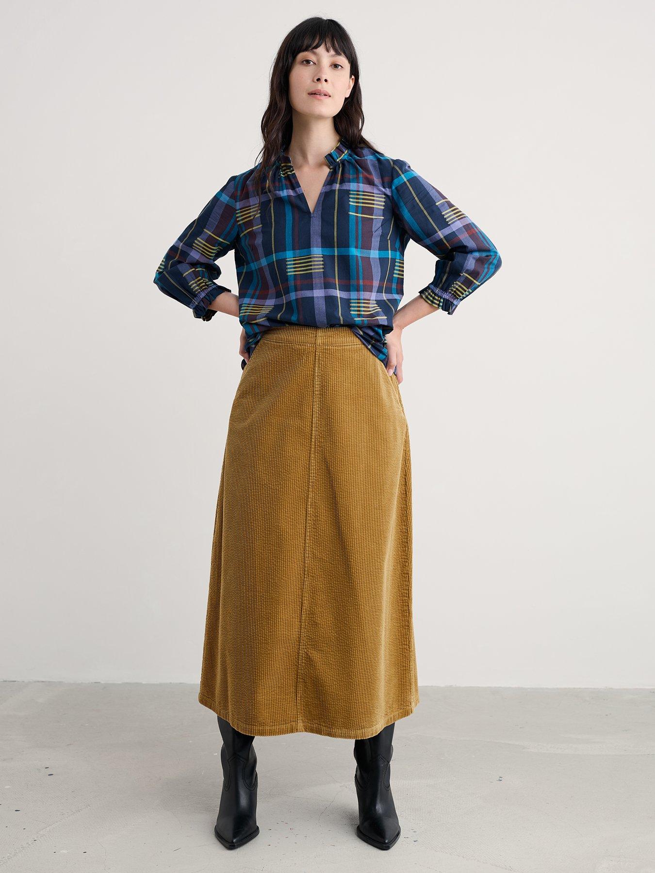  image of seasalt-cornwall-aggie-top-cherry-tree-teal-multi