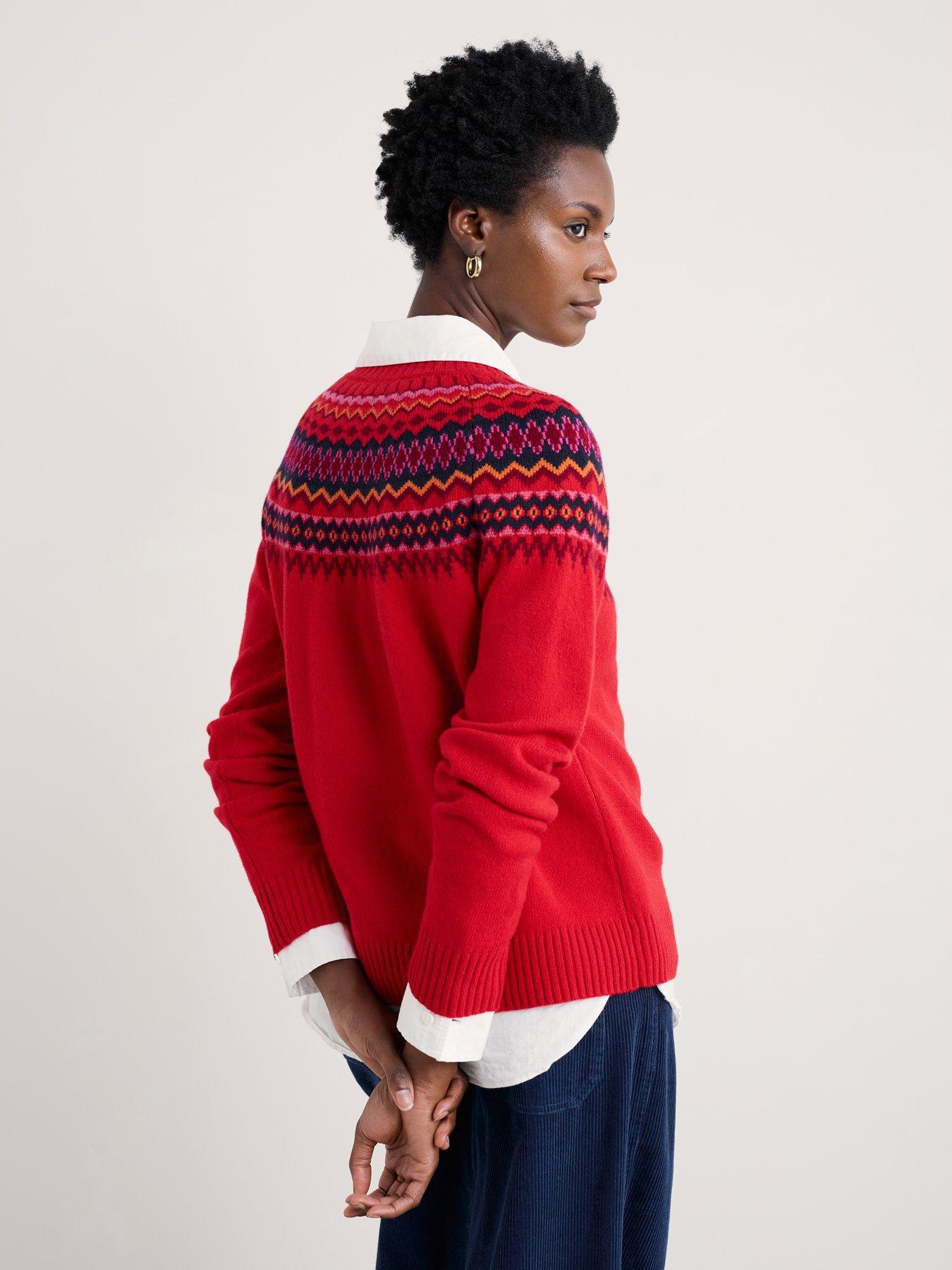 stillFront image of seasalt-cornwall-gurnards-head-jumper-windward-carmine-multi