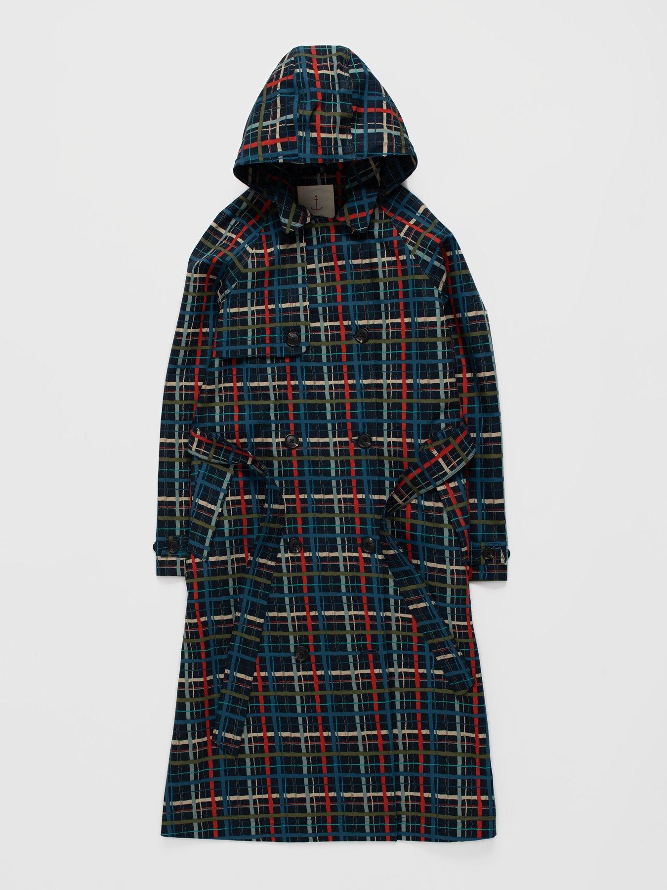 Image 5 of 5 of Seasalt Cornwall Penweathers Trench Coat - Blue