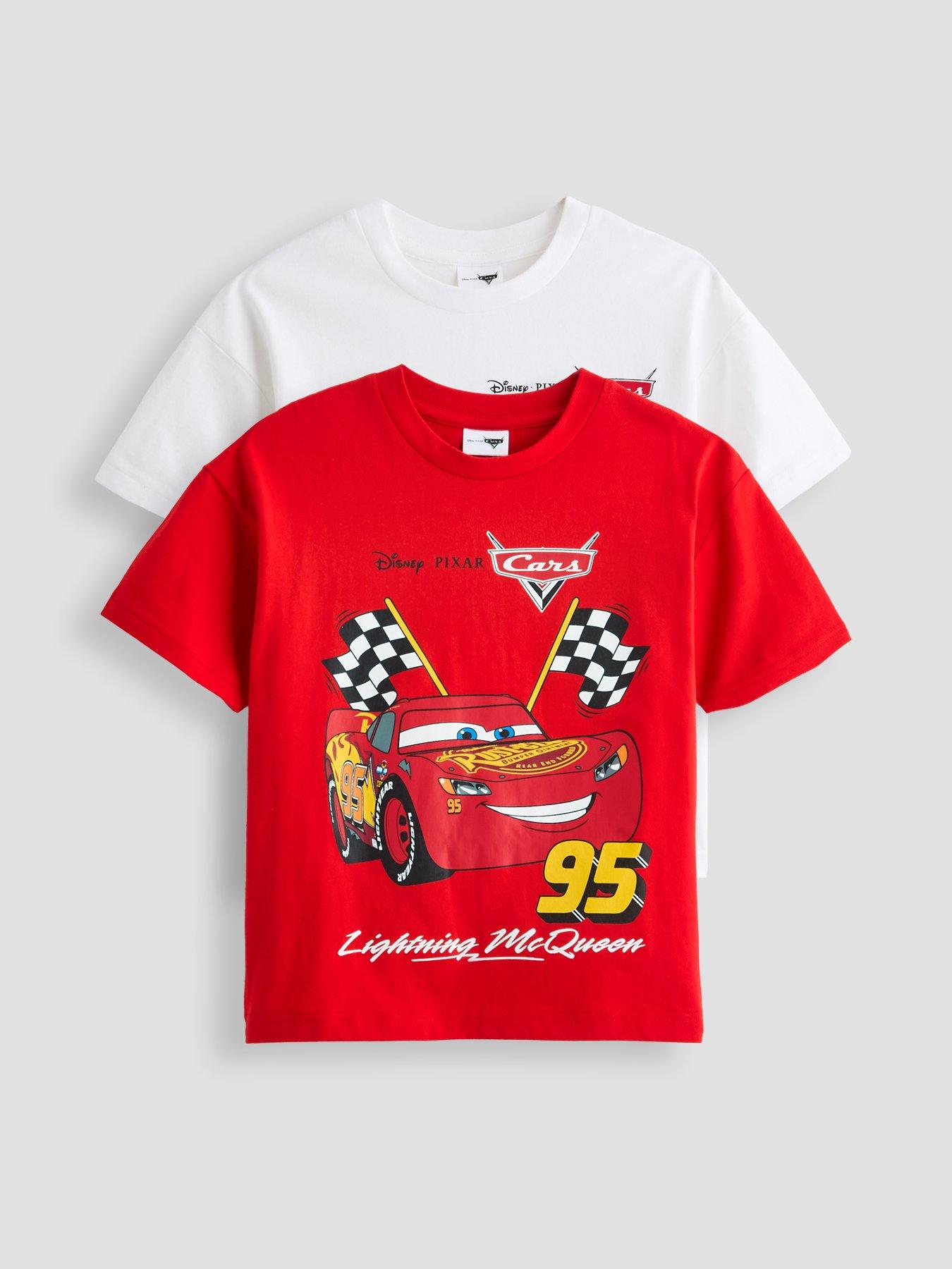 The Very Collection 2pk Disney Cars Tees - Red/White