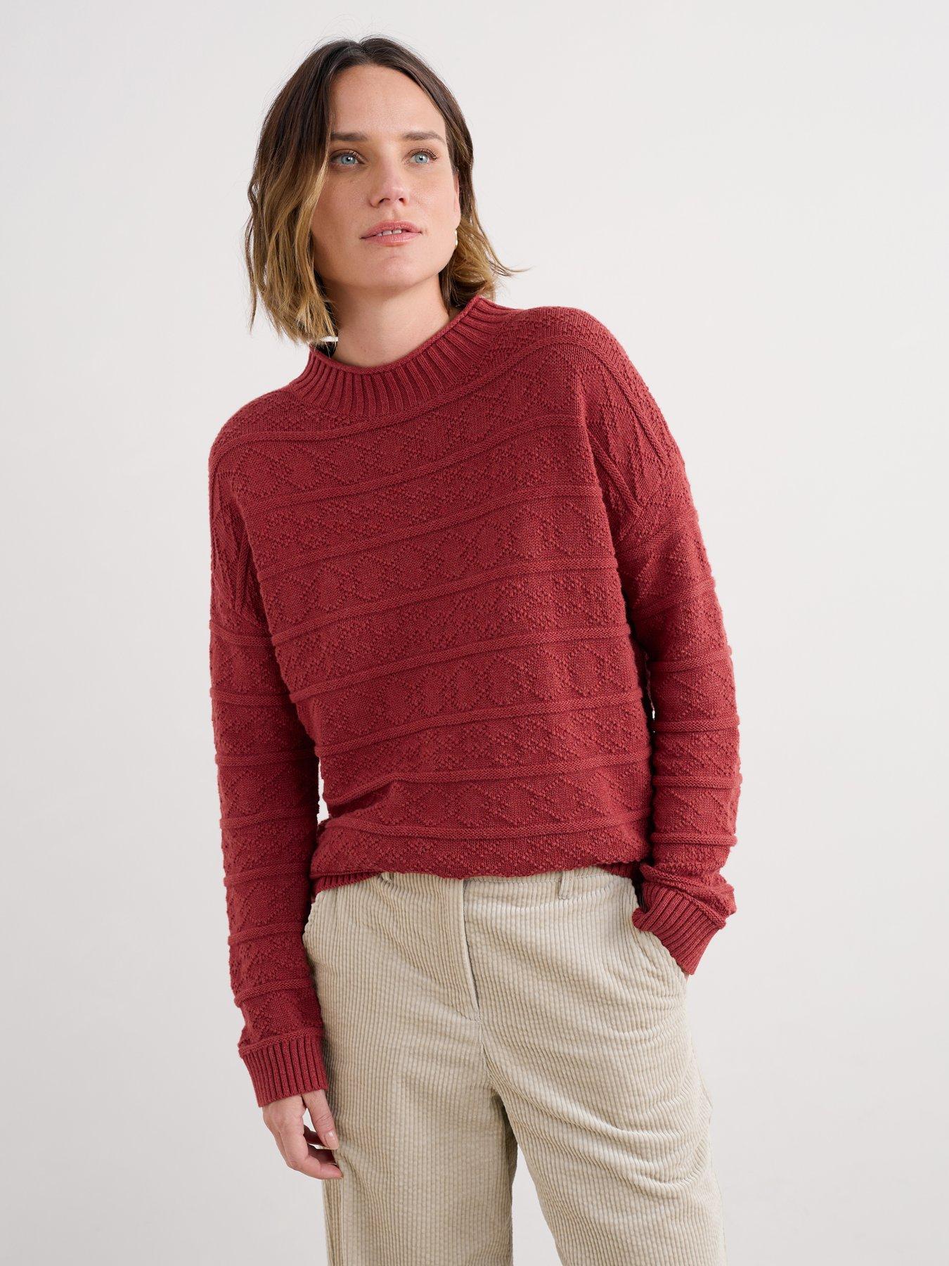 Image 1 of 5 of Seasalt Cornwall Penkestle Jumper Sail - Red