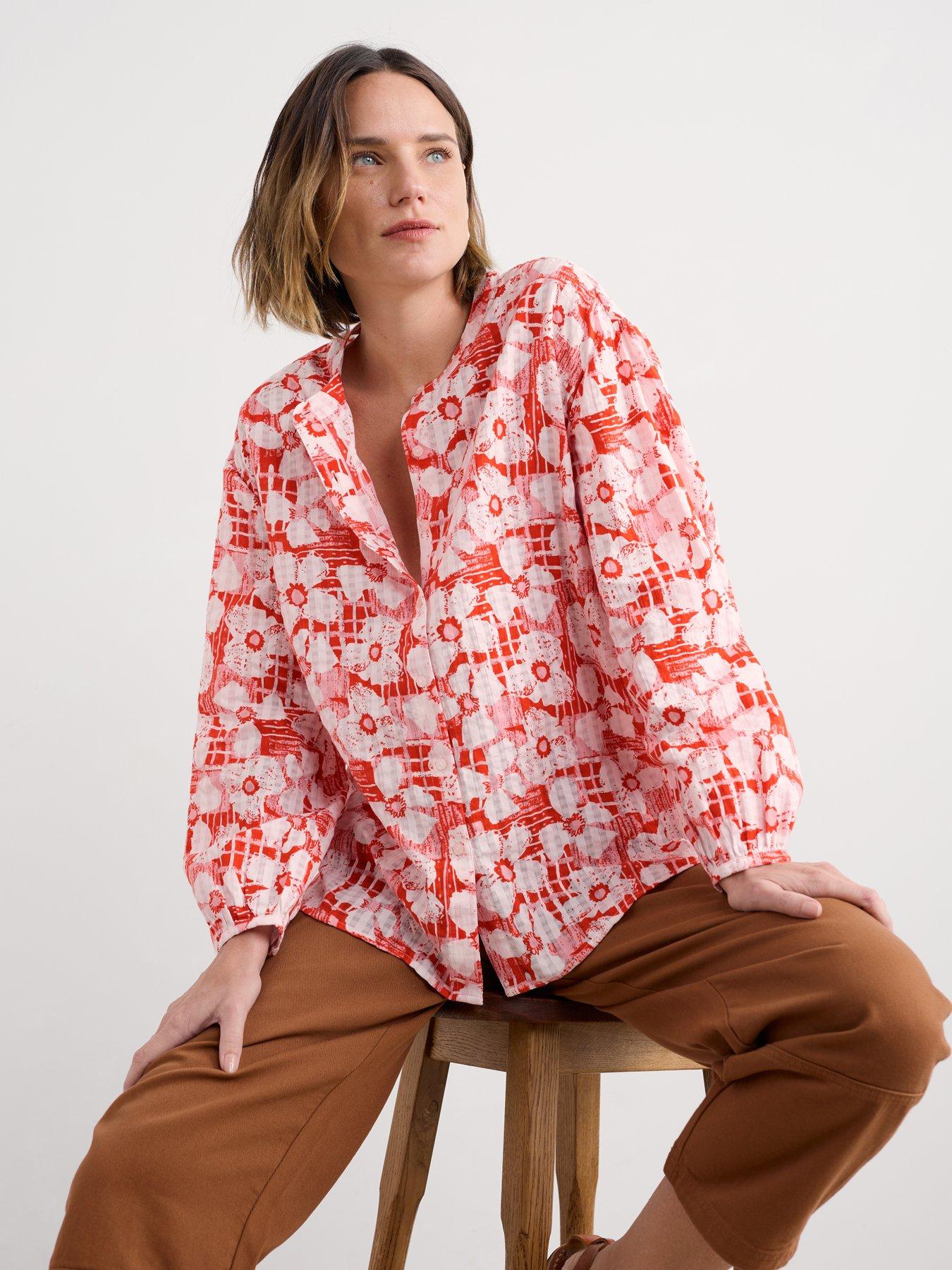 undefined Radiance Patchwork Shirt - Red