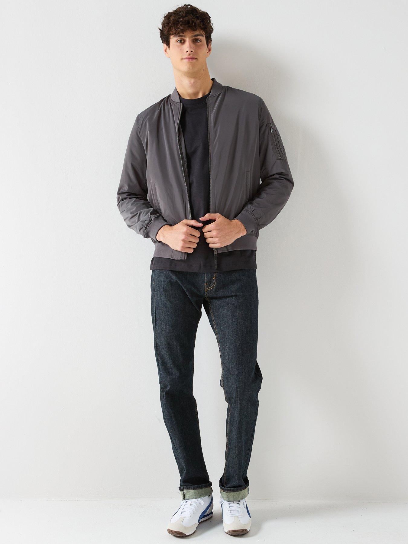  image of only-sons-joshua-bomber-jacket-dark-grey