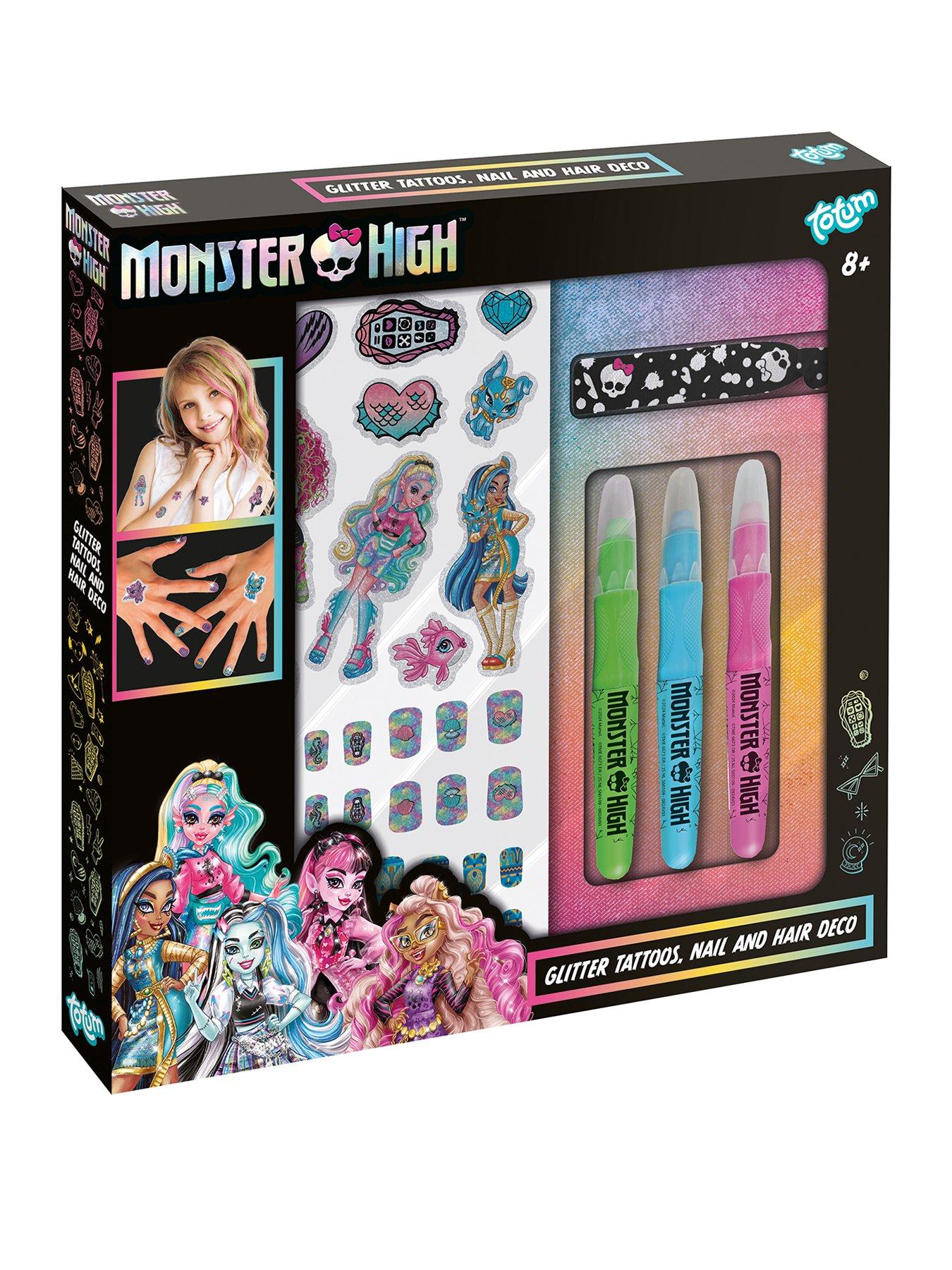 Image 1 of 3 of Monster High Glitter Tattoos, Nail &amp; Hair Set
