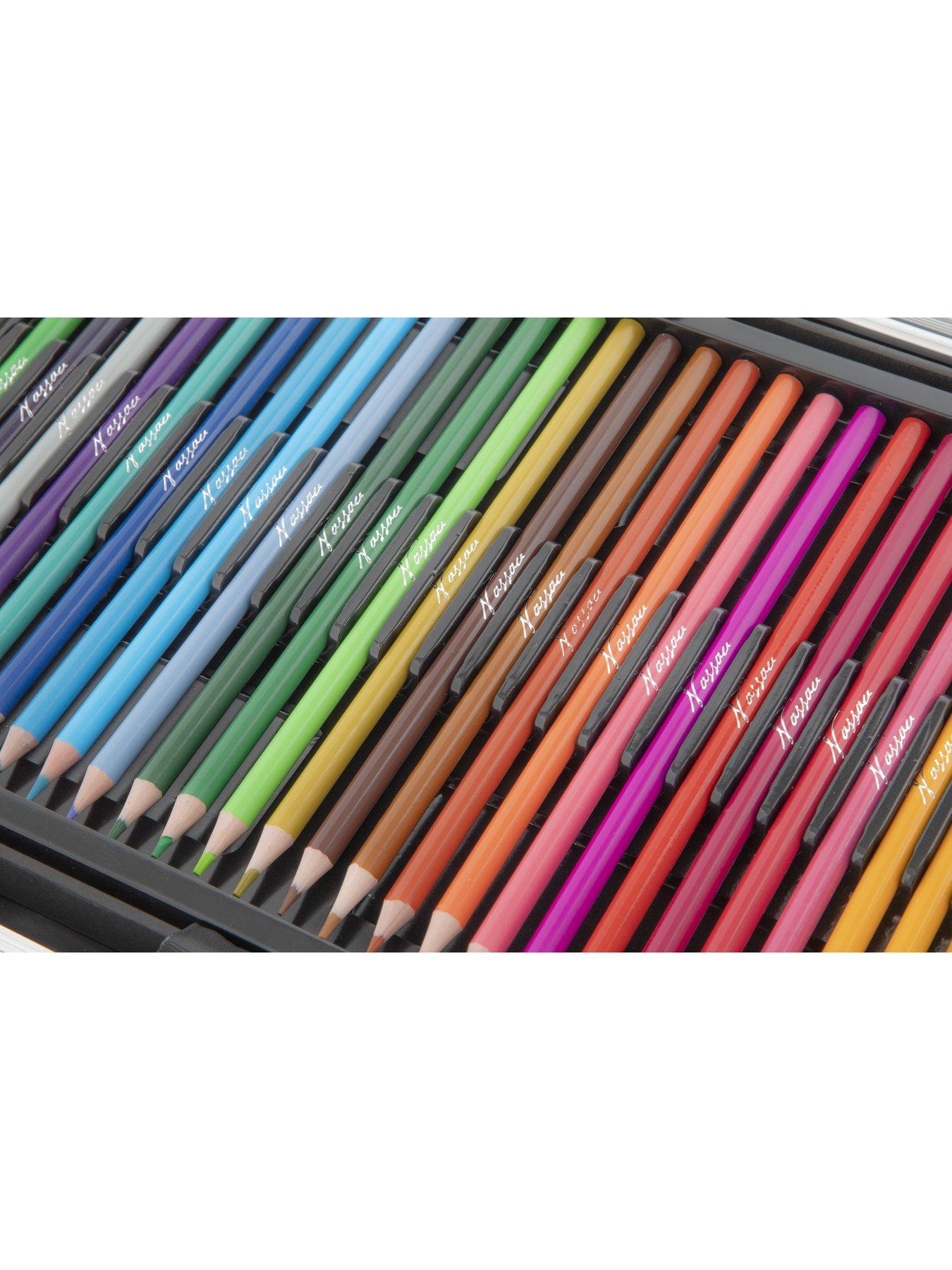  image of art-set--nbsp145-piecenbspin-anbspmetal-blacknbspcarrying-case-34x23cm