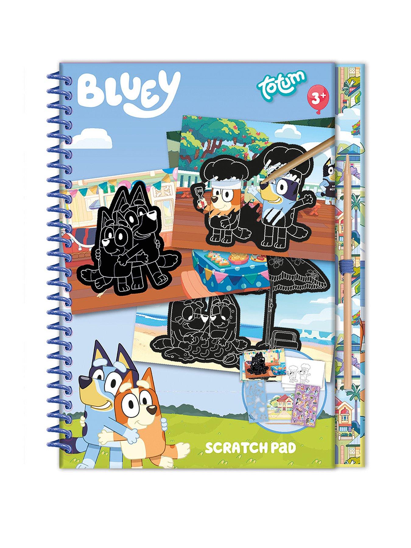 Image 1 of 5 of Bluey Scratchbook with 10 Scratch Cards &amp; Tool