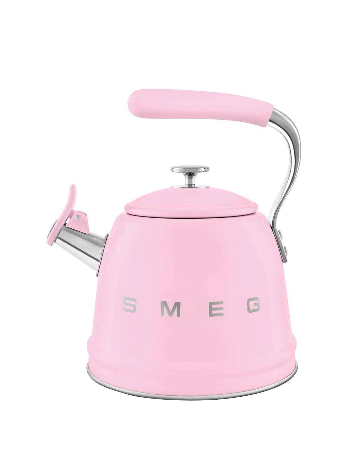  image of smeg-whistling-kettle-with-cool-touch-handle-23l-pink
