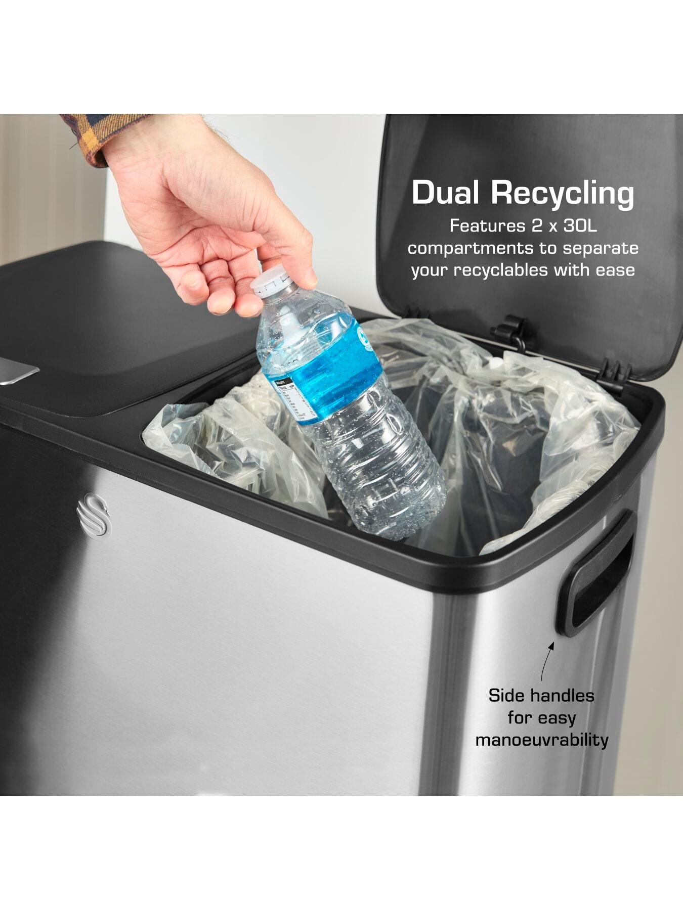 Image 2 of 6 of Swan 60l (2x30l) Pedal Recycling Bin